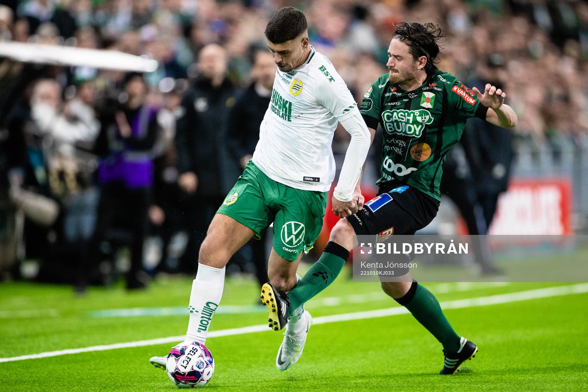 Hammarbys Edvin Kurtulus och Varbergs Robin Tranberg