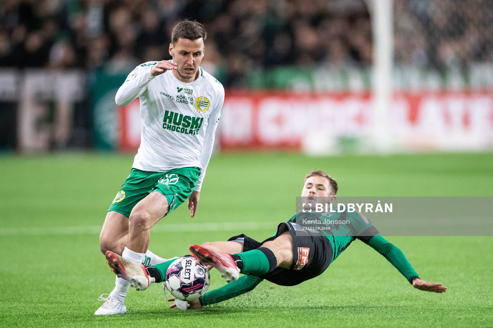 Hammarbys Jeppe Andersen och Varbergs Oliver Alfonsi