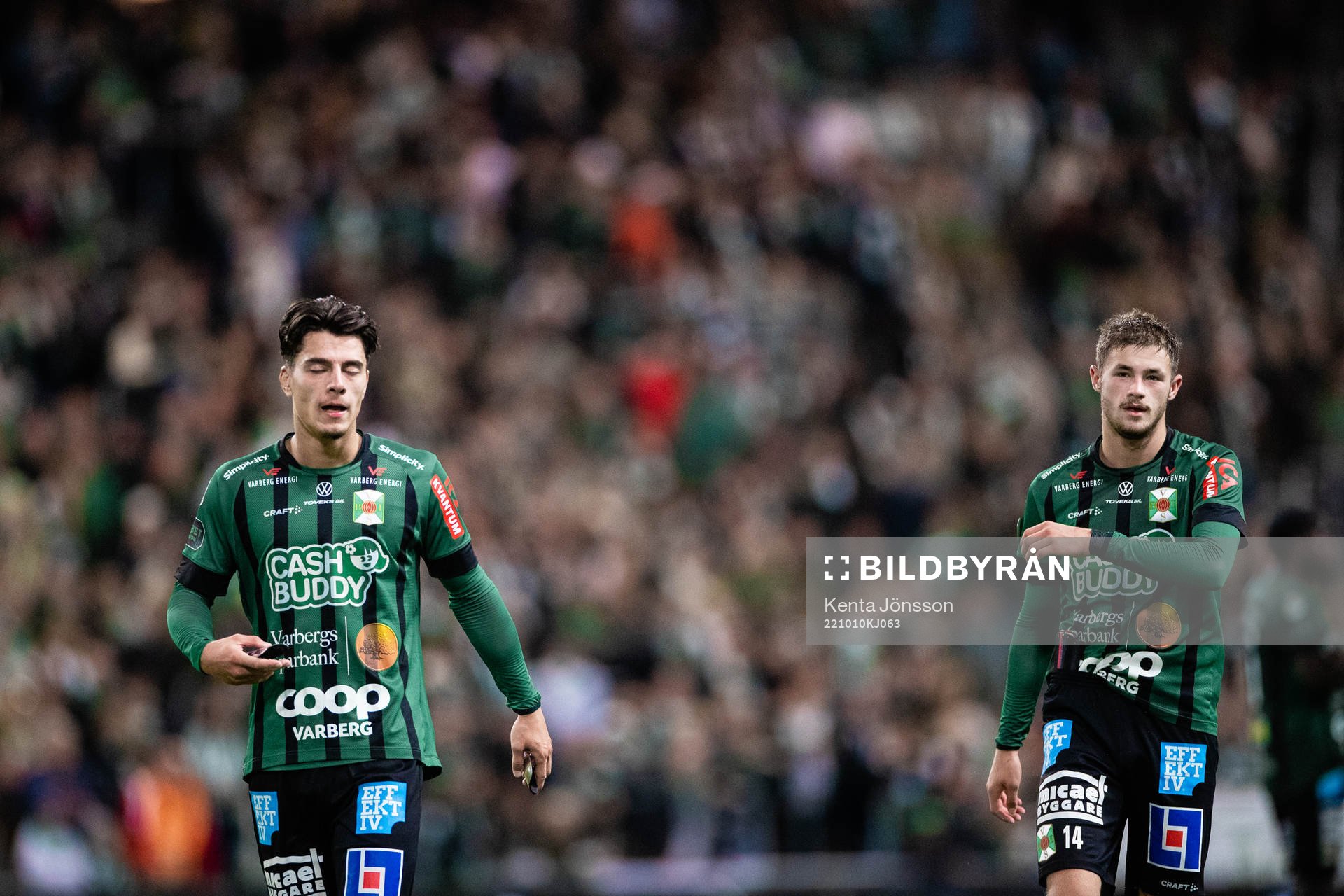 Varbergs Flamur Dzelili och Oliver Alfonsi deppar