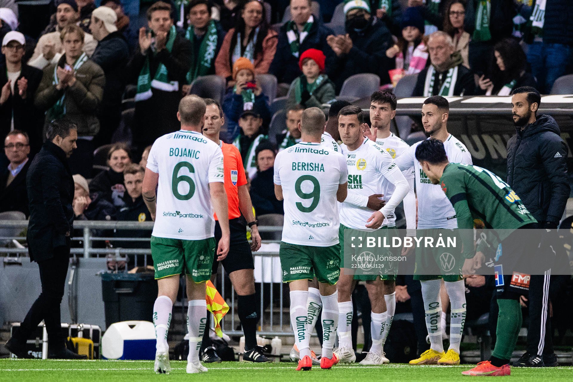 Hammarbys Jeppe Andersen, Pavle Vagic och Abdelrahman Saidi