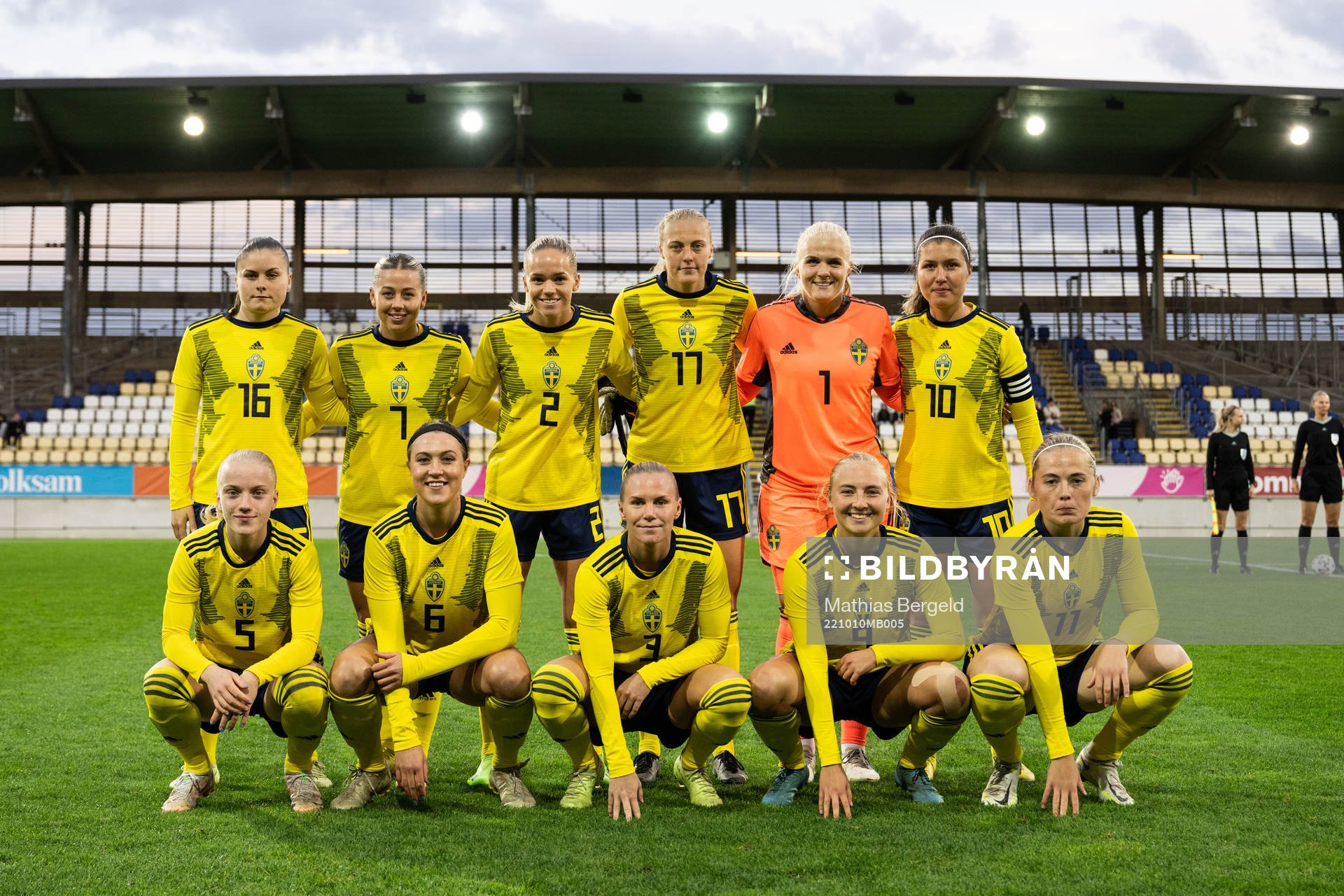 The starting eleven of Sweden