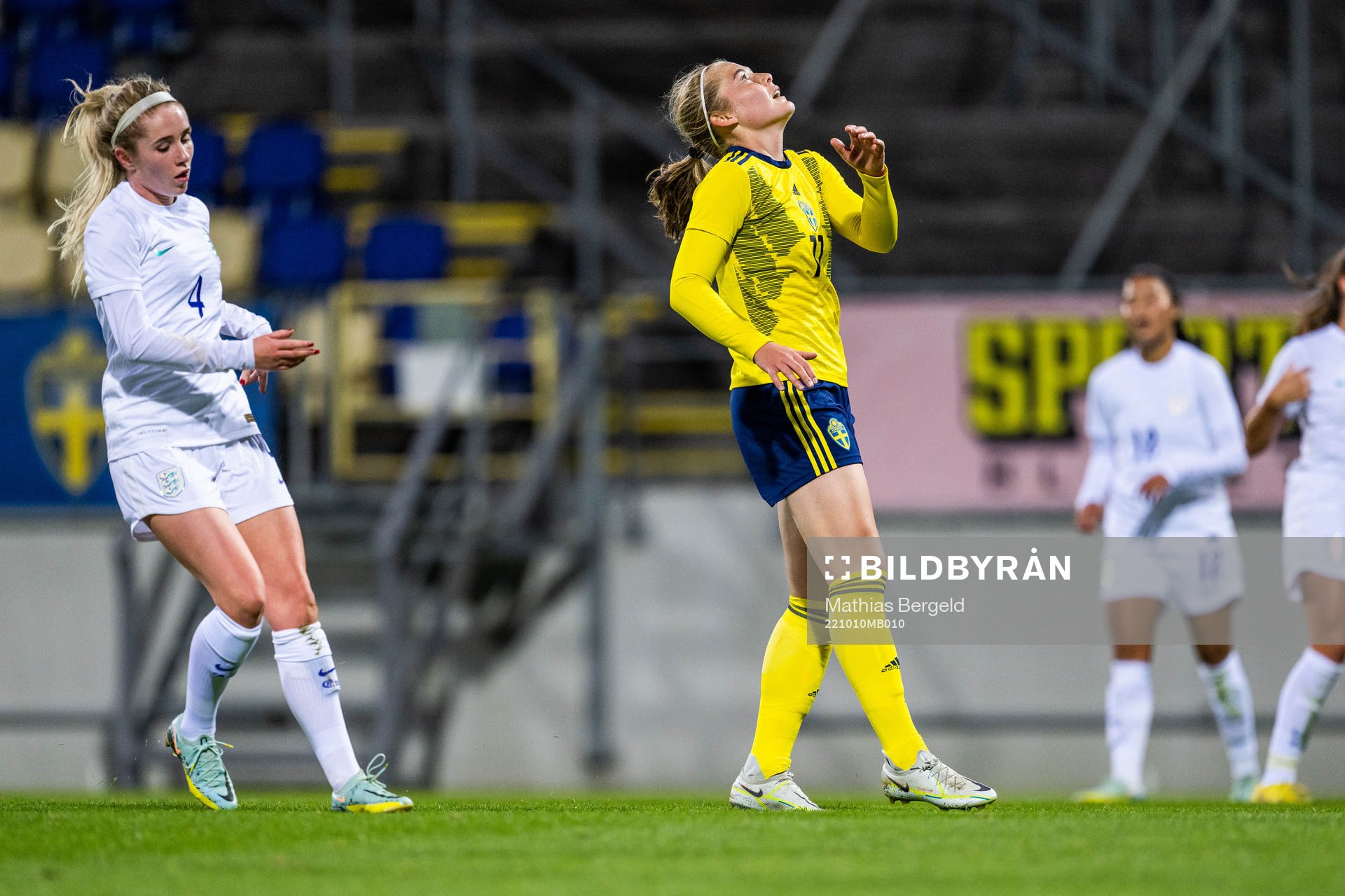 Paulina Nyström of Sweden looks dejected