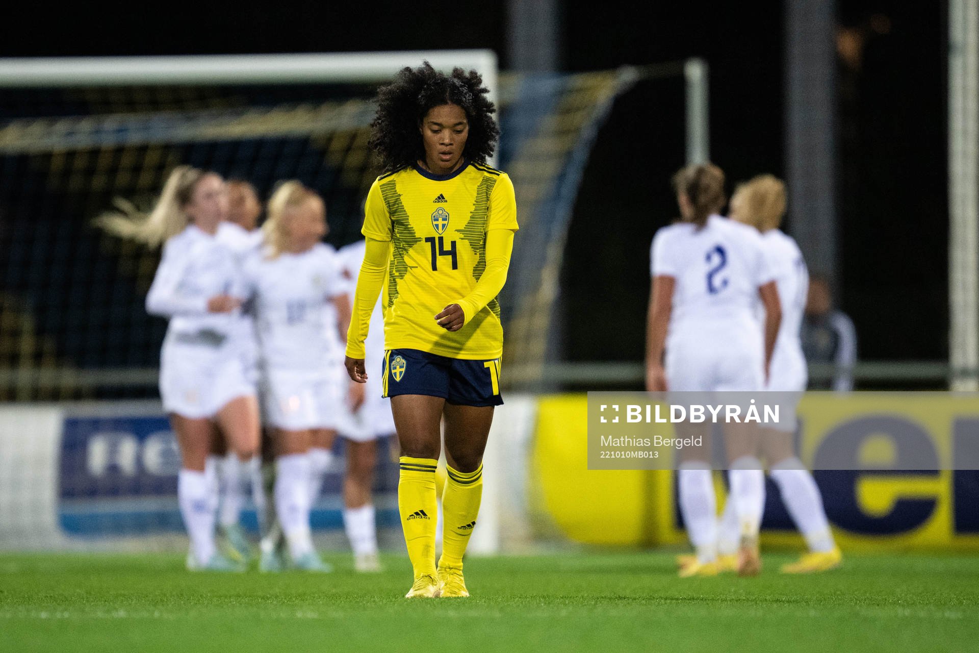 Evelina Duljan of Sweden looks dejected
