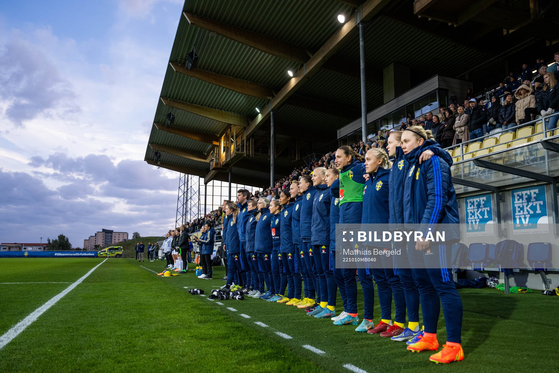 Staff and players of Sweden