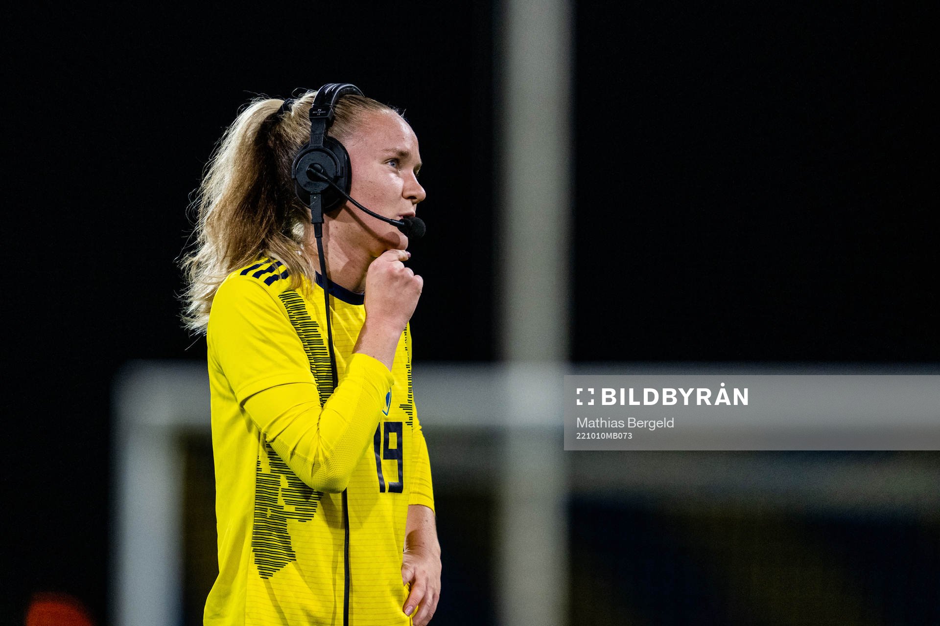 Matilda Vinberg of Sweden is interviewed