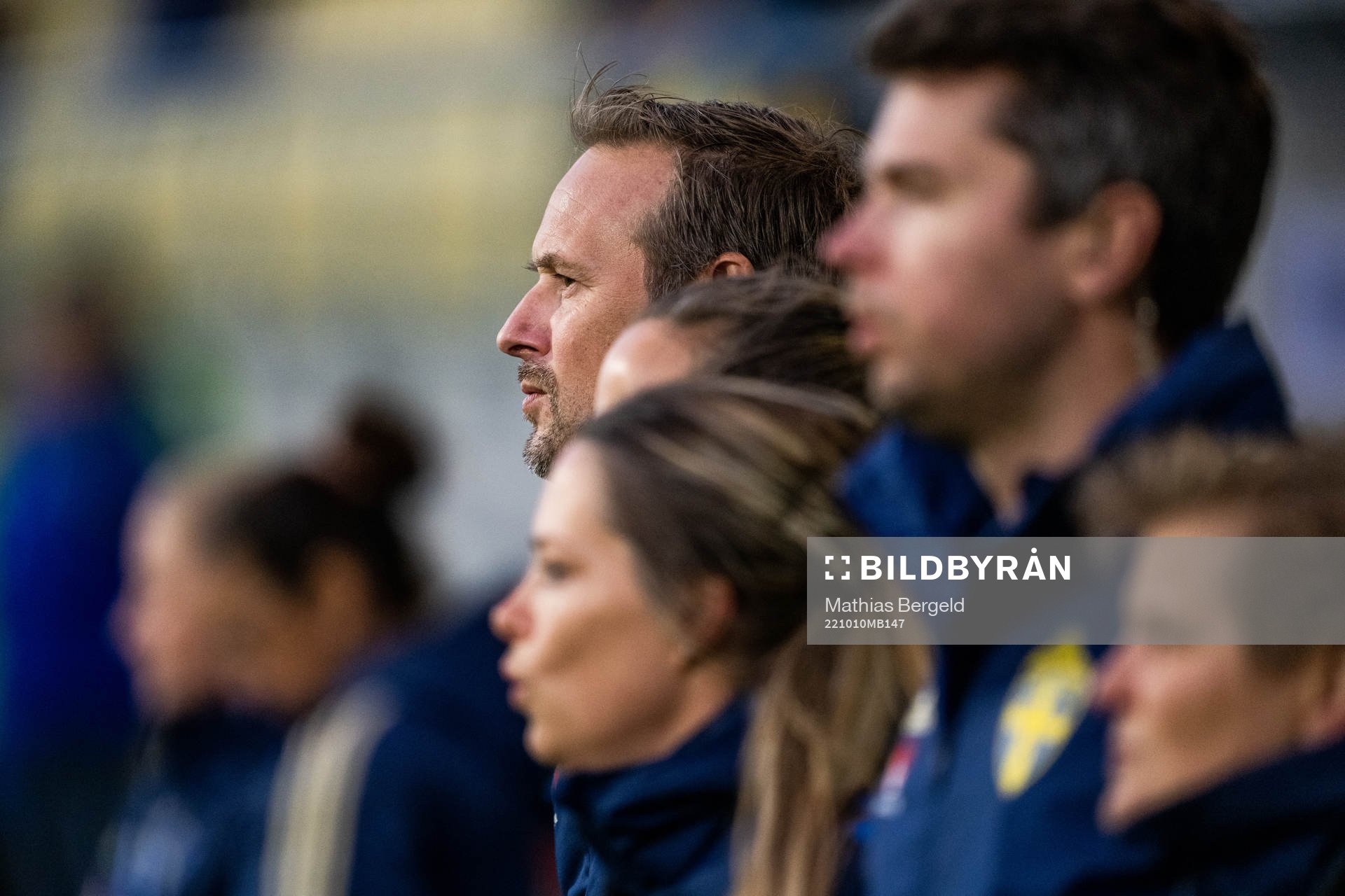 head coach Martin Qvarnmans Möller of Sweden