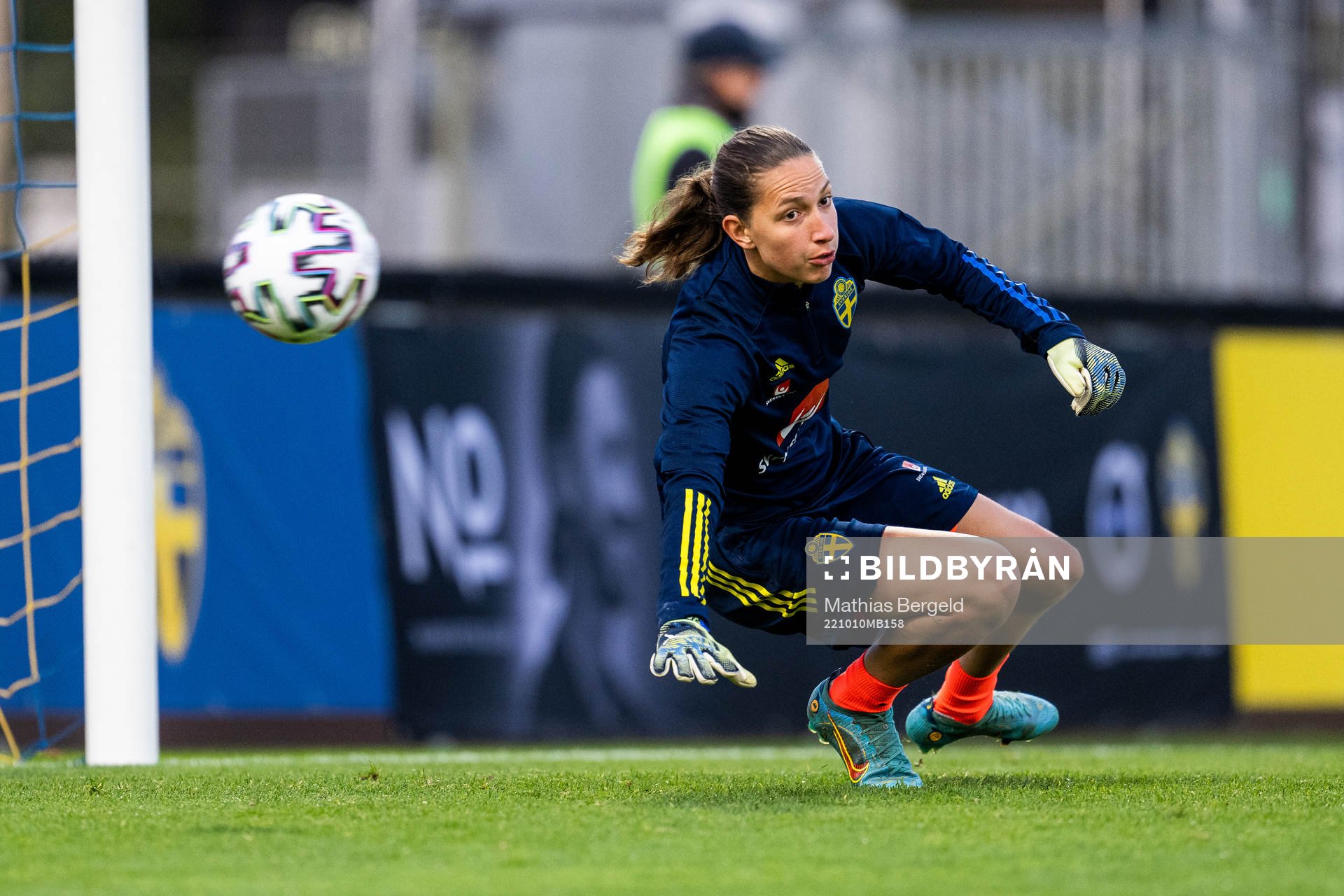 Goalkeeeper Somea Polozen of Sweden