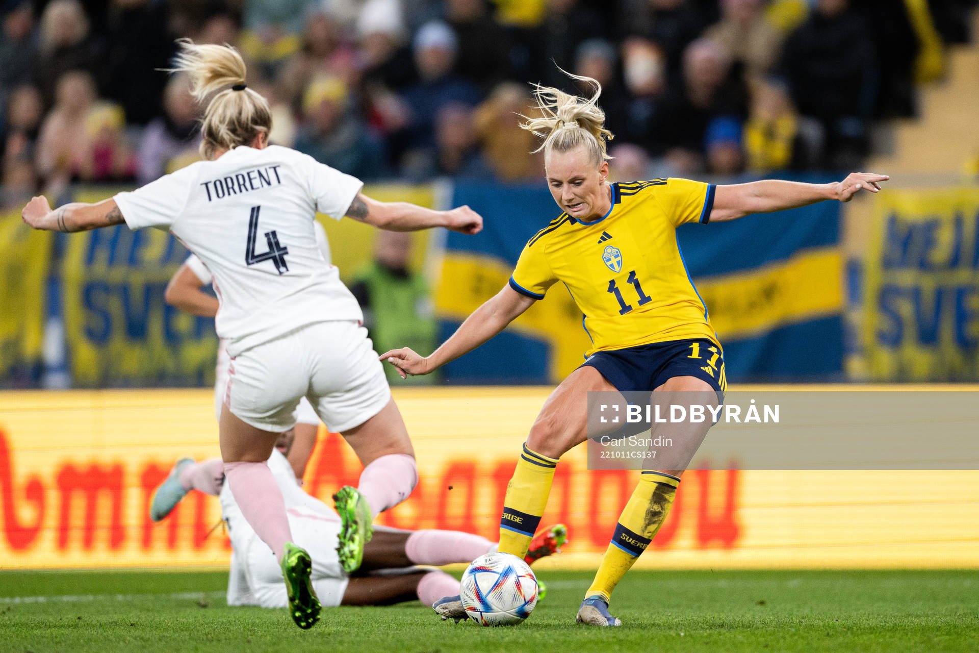 Stina Blackstenius of Sweden