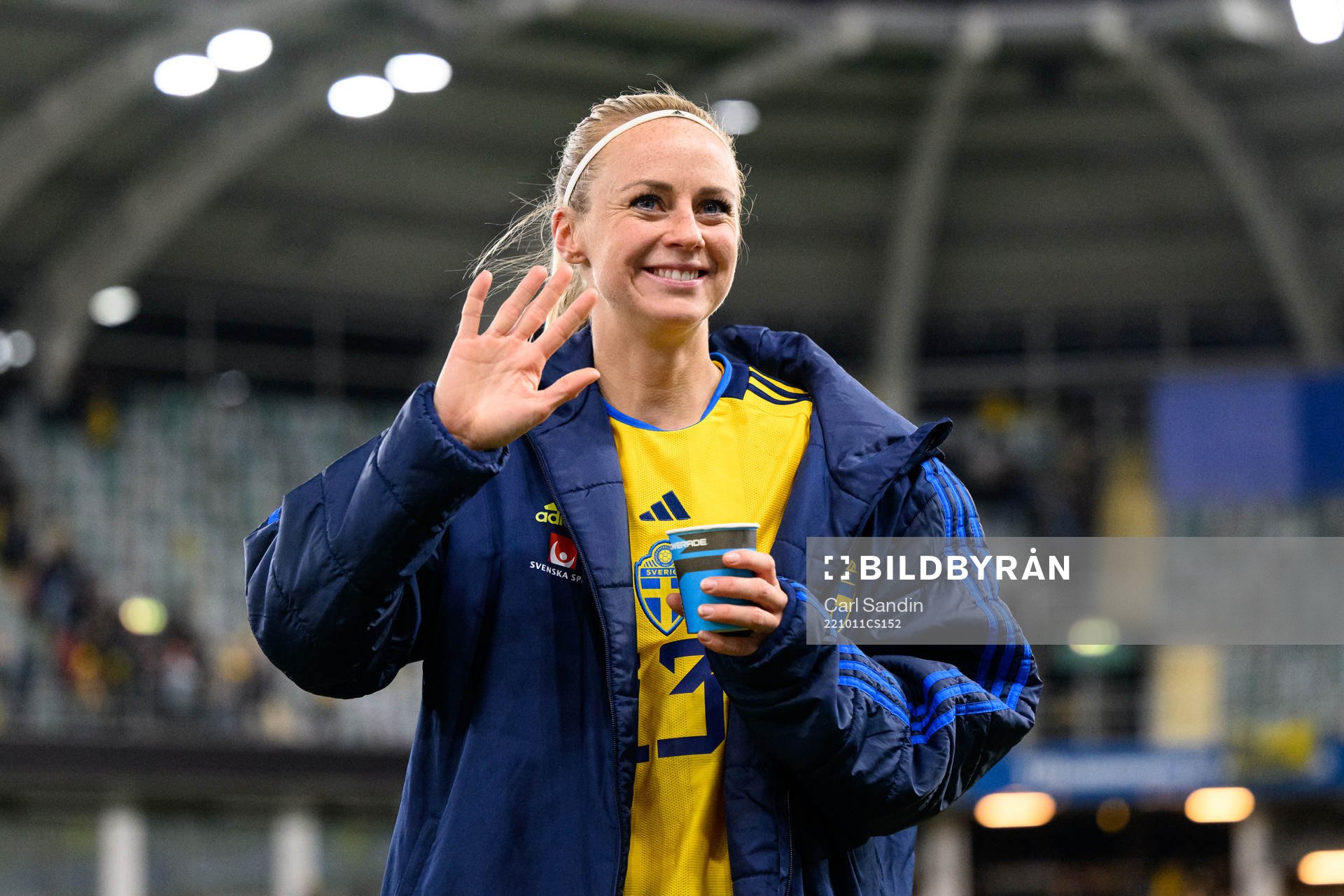 Amanda Ilestedt of Sweden celebrates