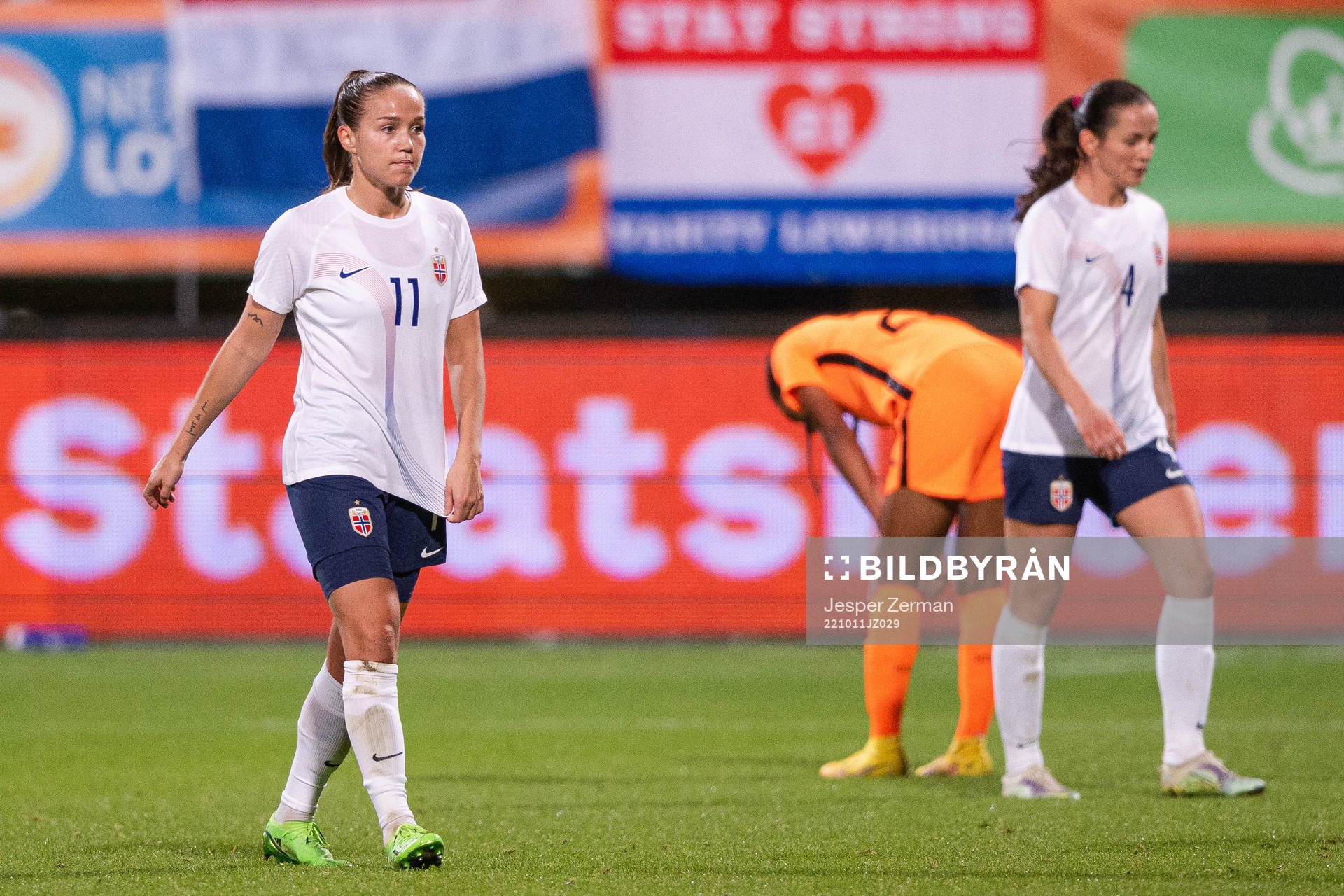 Guro Reiten of Norway looks dejected