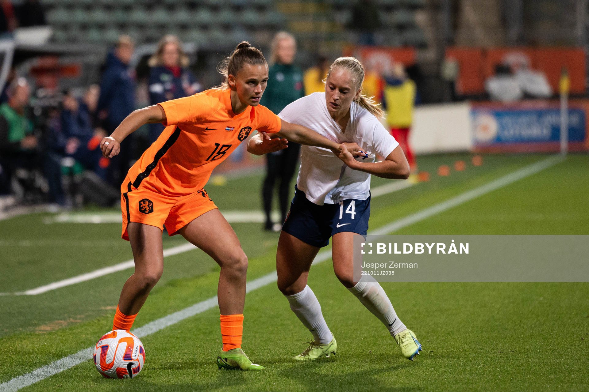 Kerstin Casparij of Netherlands and Amalie Eikeland of