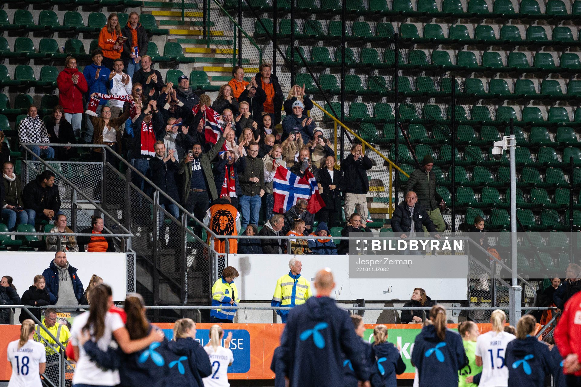 Fans of Norway celebrate