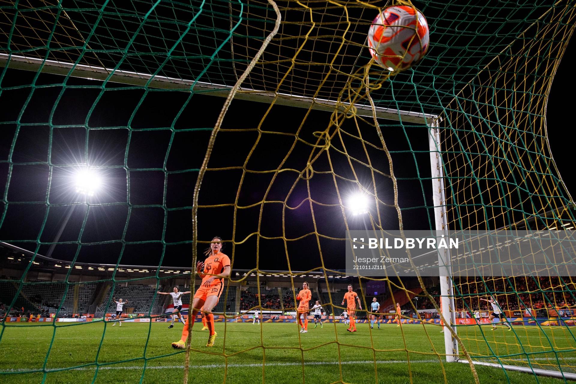 Caitlin Dijkstra of The Netherlands looks dejected as