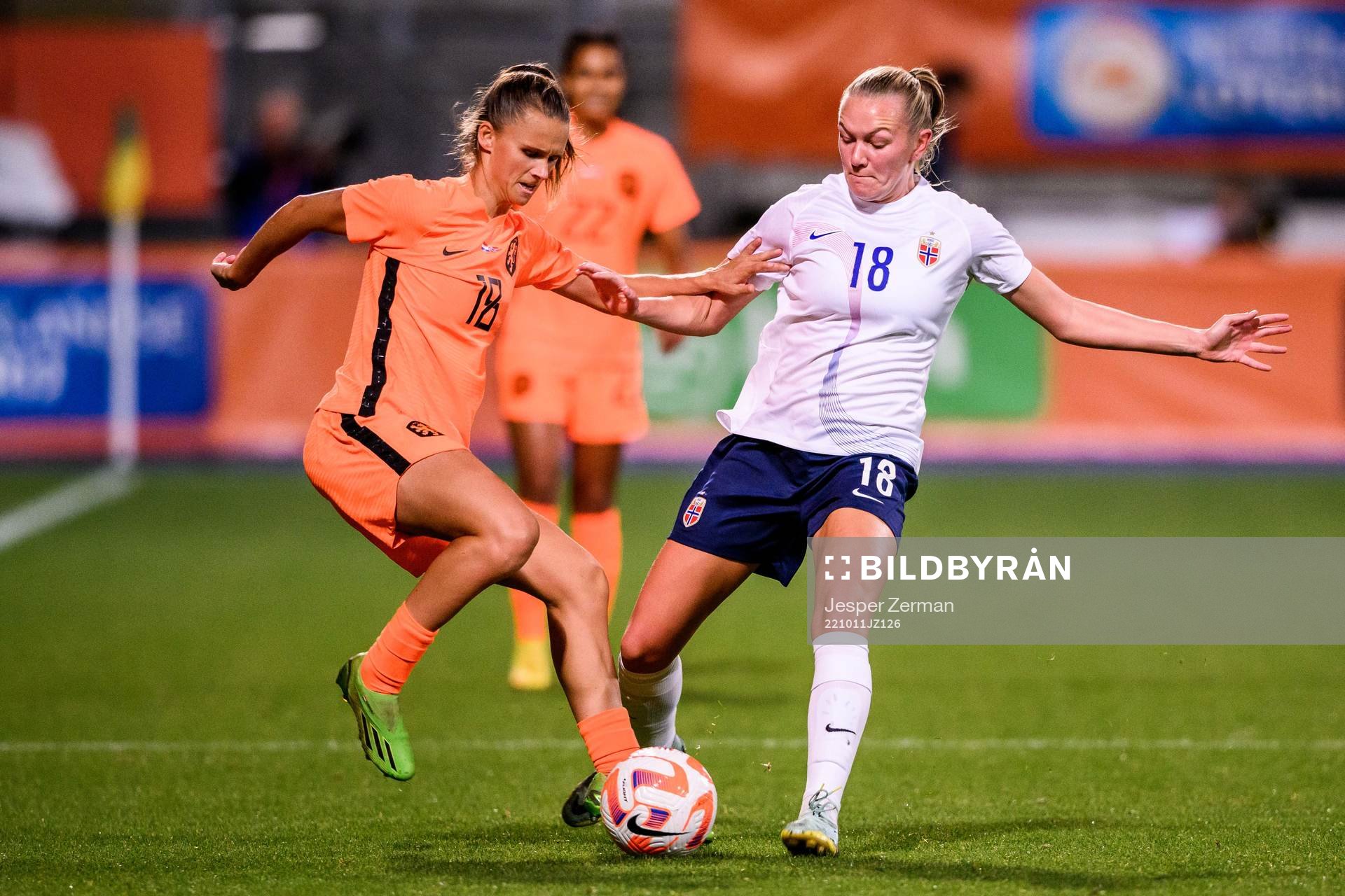 Kerstin Casparij of The Netherlands and Frida Maanum of