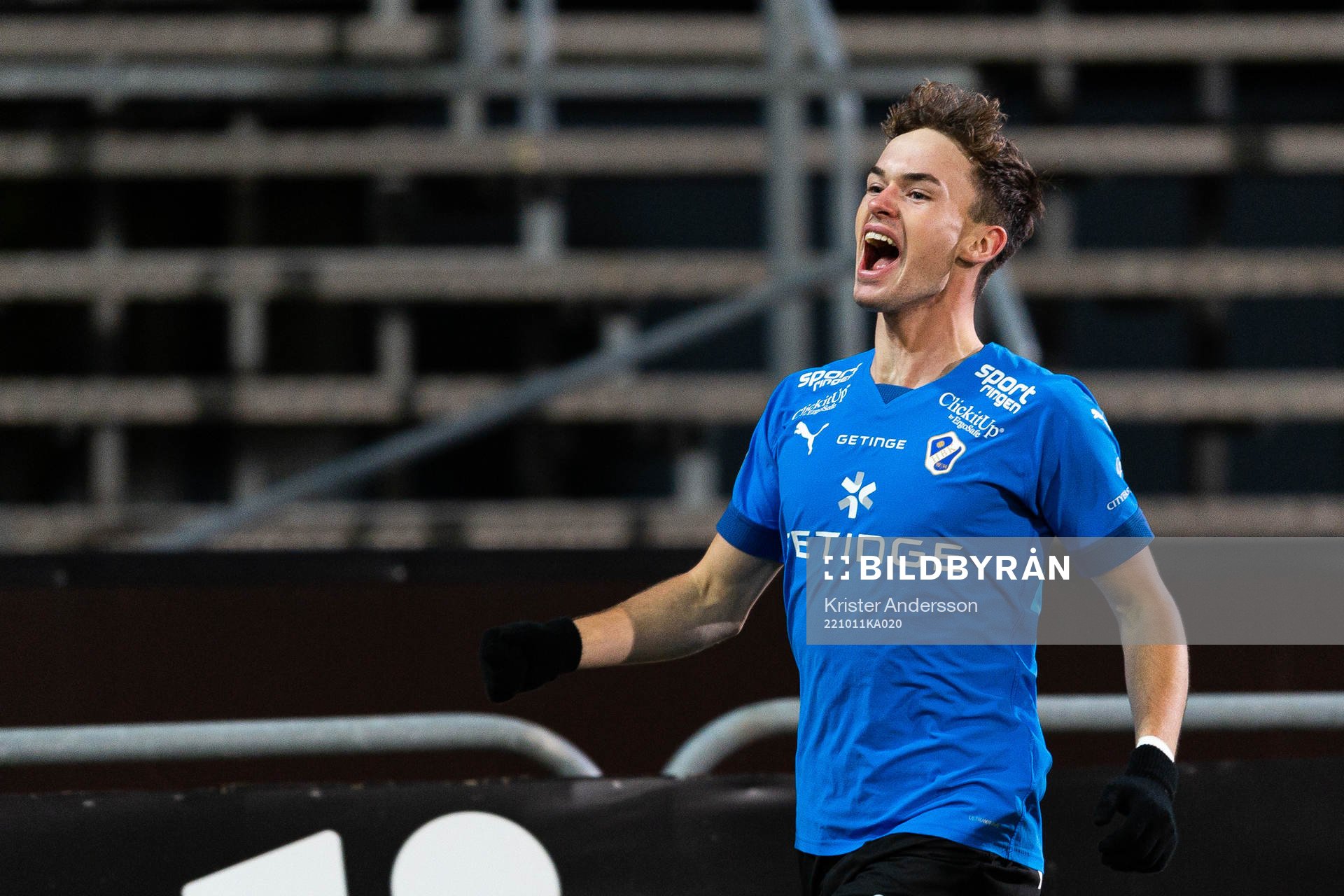 Halmstads Alexander Johansson jublar