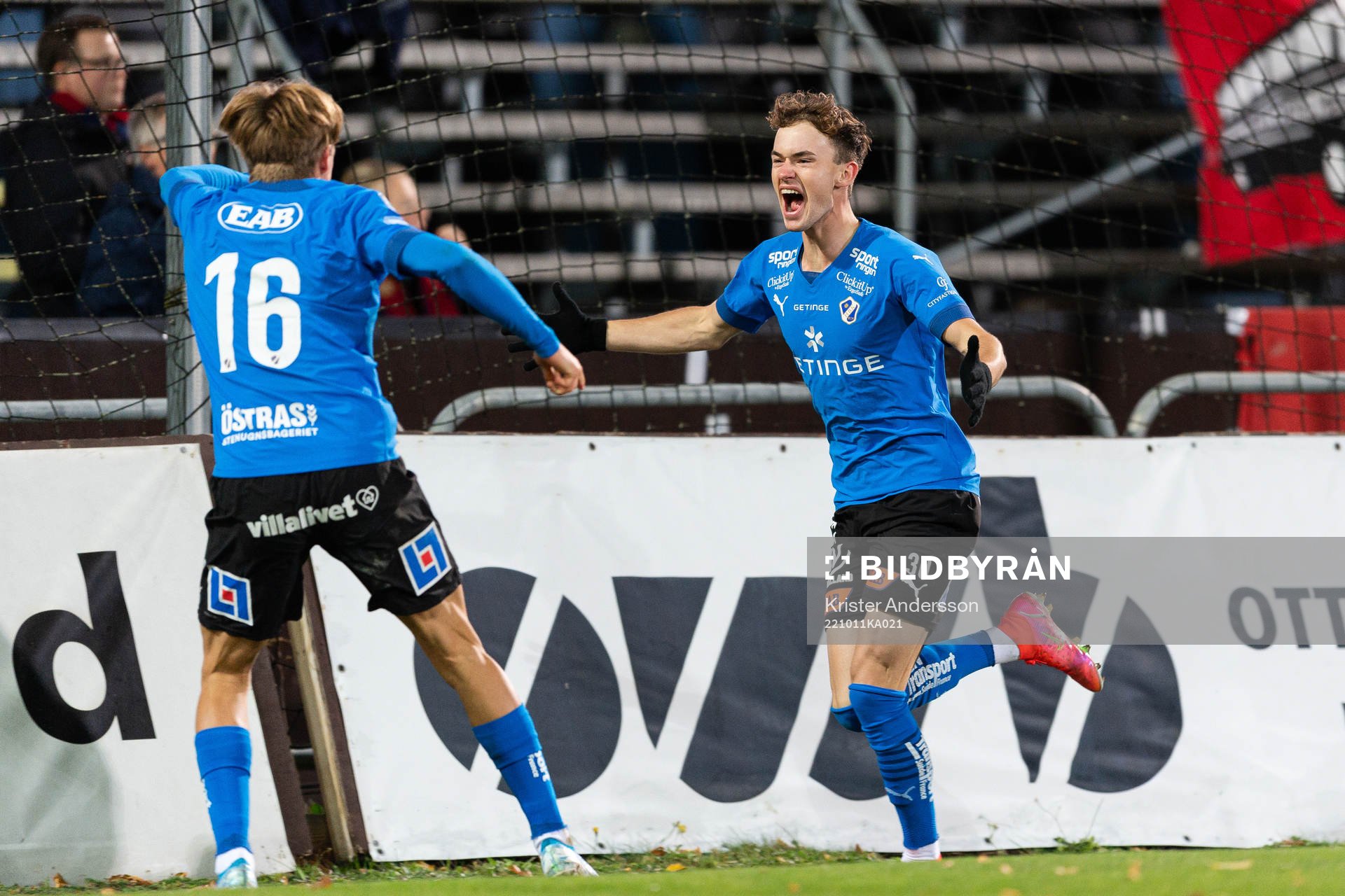 Halmstads Alexander Johansson jublar