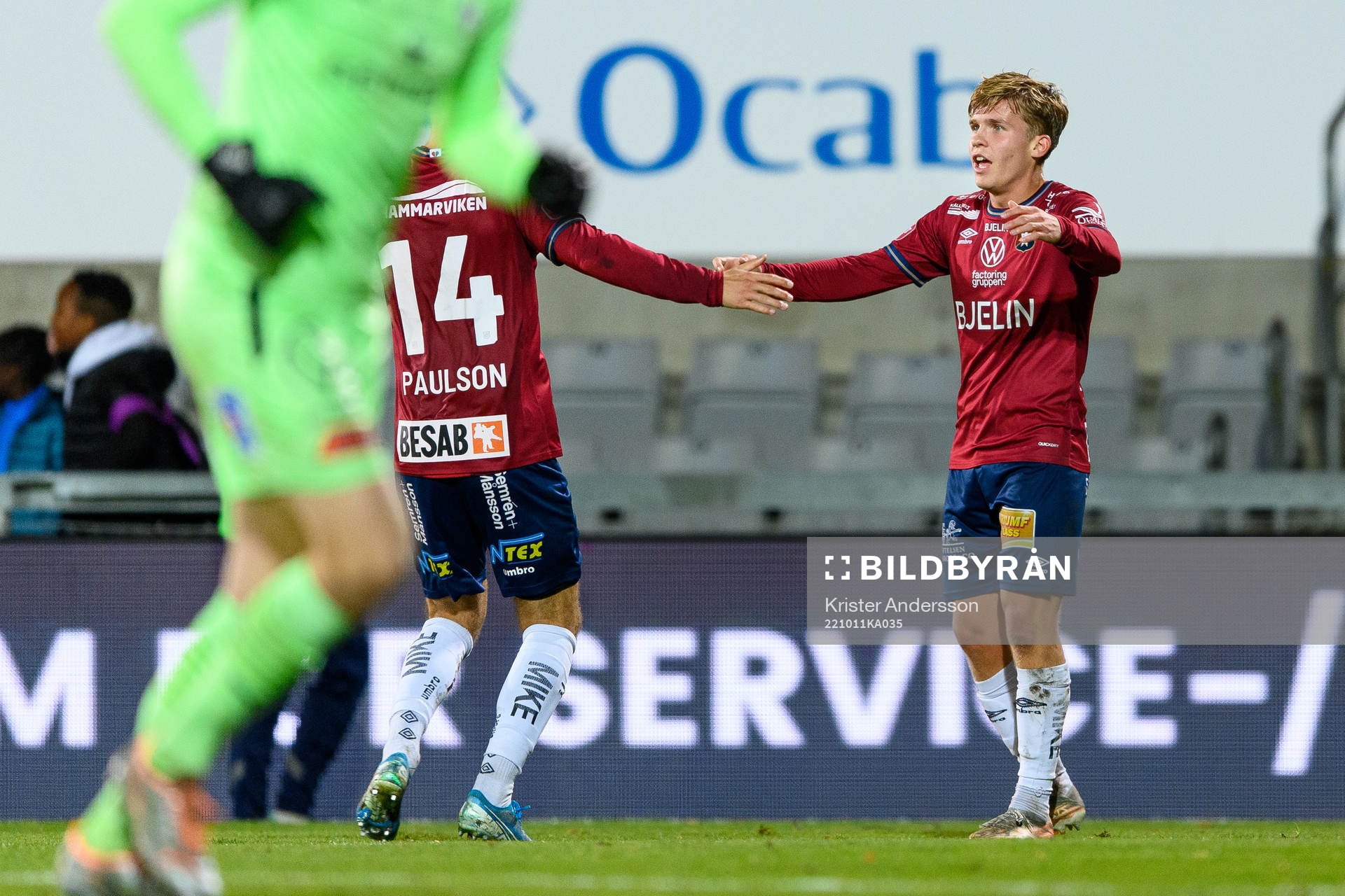 Örgrytes Isak Dahlqvist jublar
