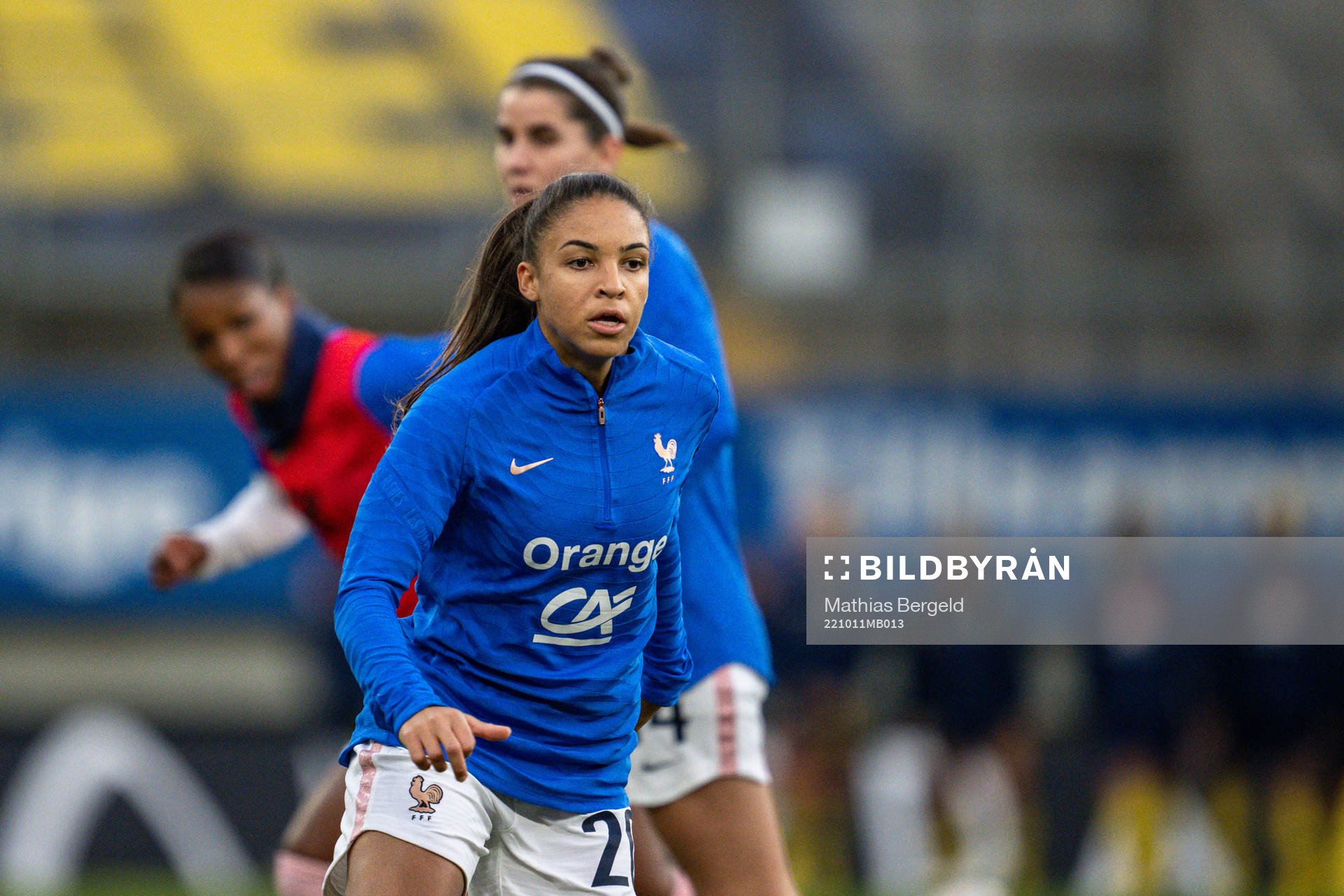 Delphine Cascarino of France at warm up