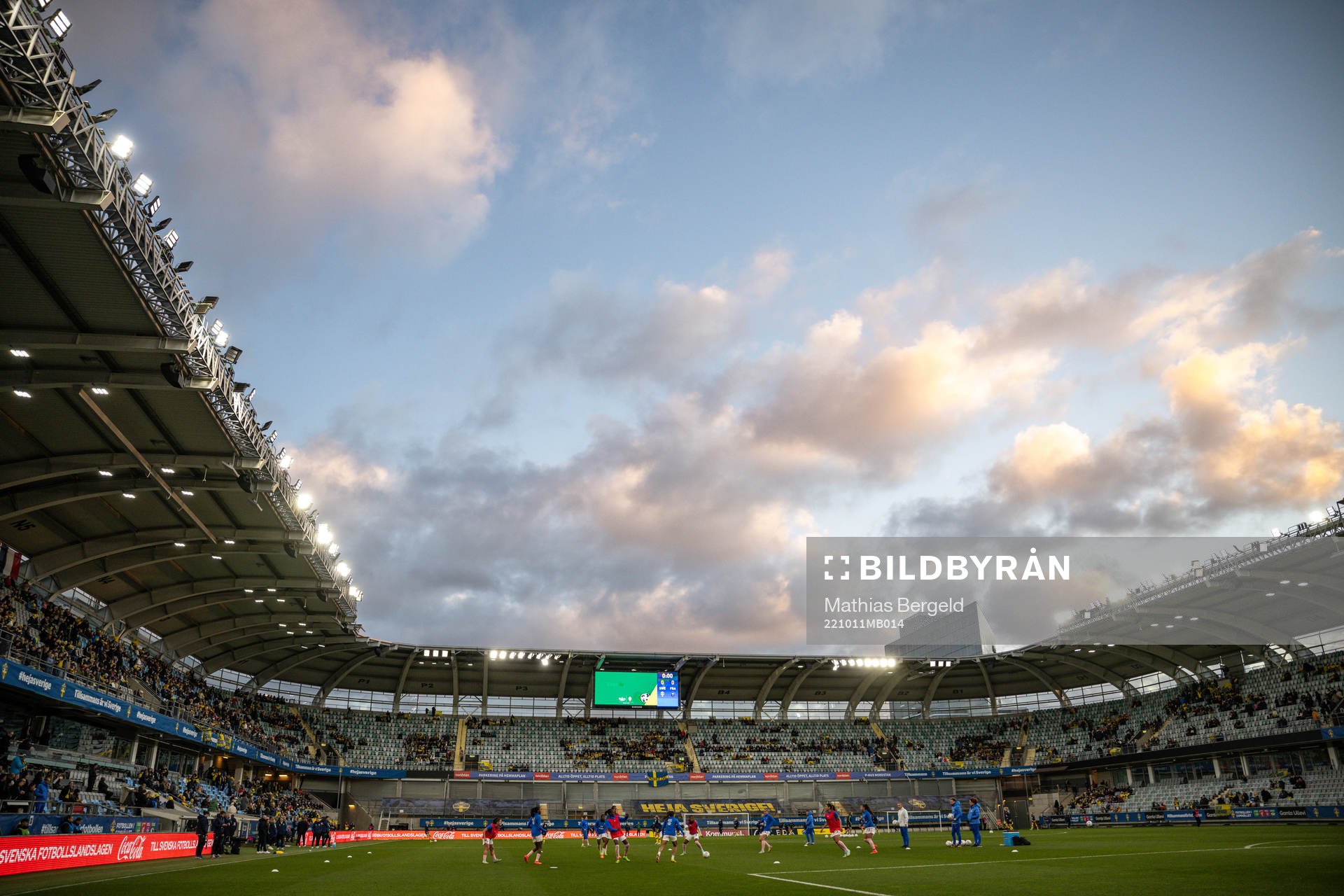 Players of France at warm up