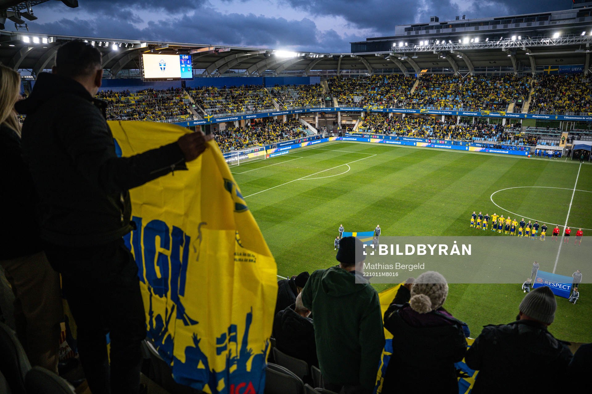 The players of Sweden at line up
