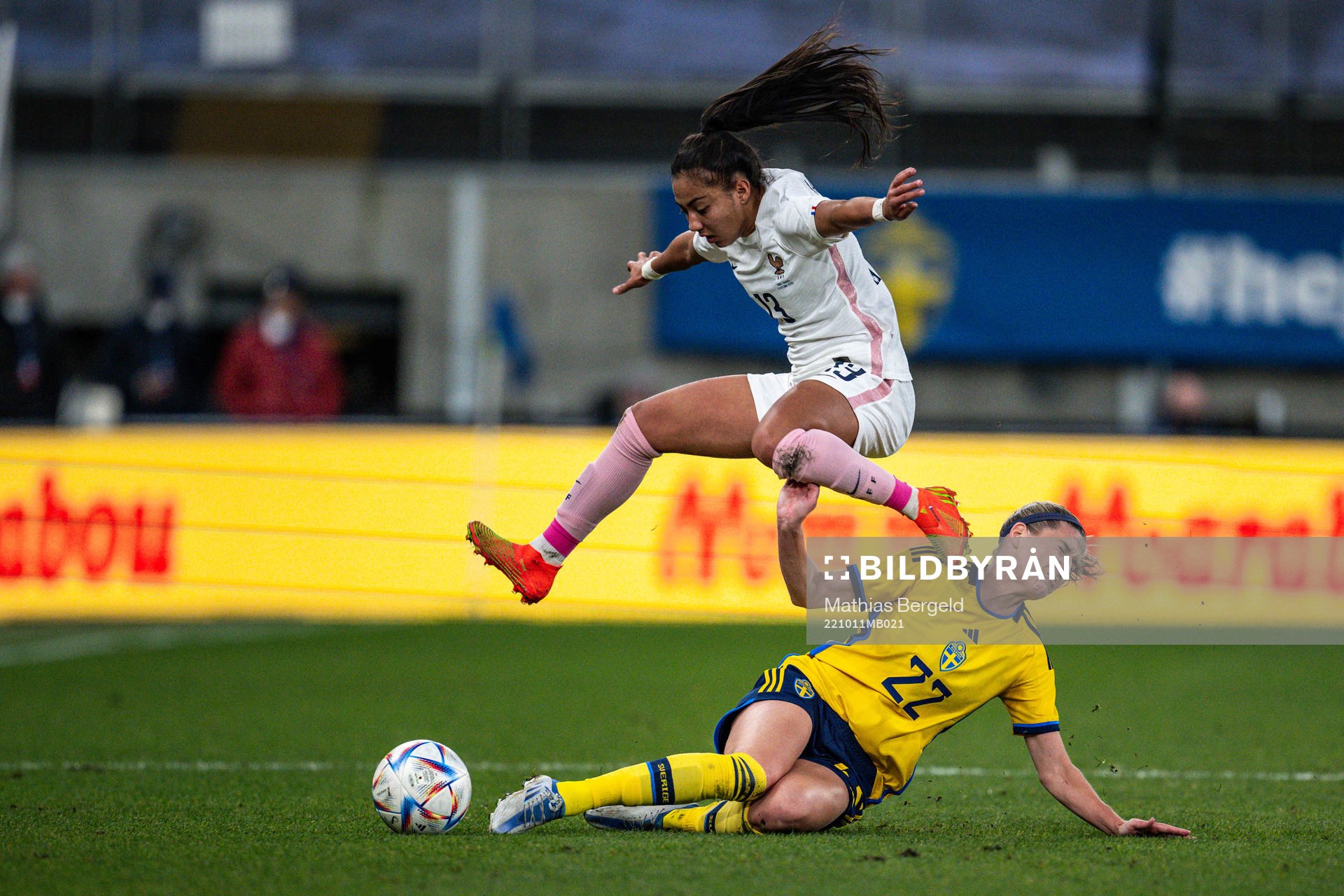 Selma Bacha of France and Olivia Schough of Sweden