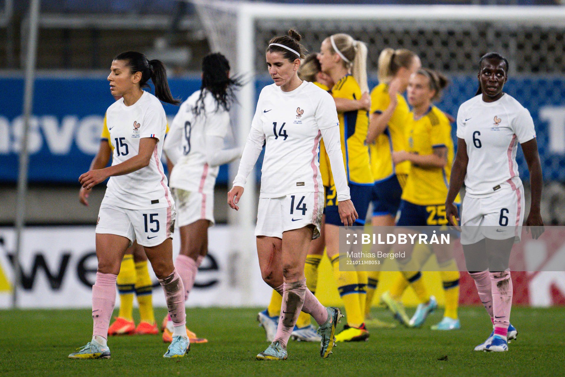 Kenza Dali, Charlotte Bilbault and Viviane Asseyi of France