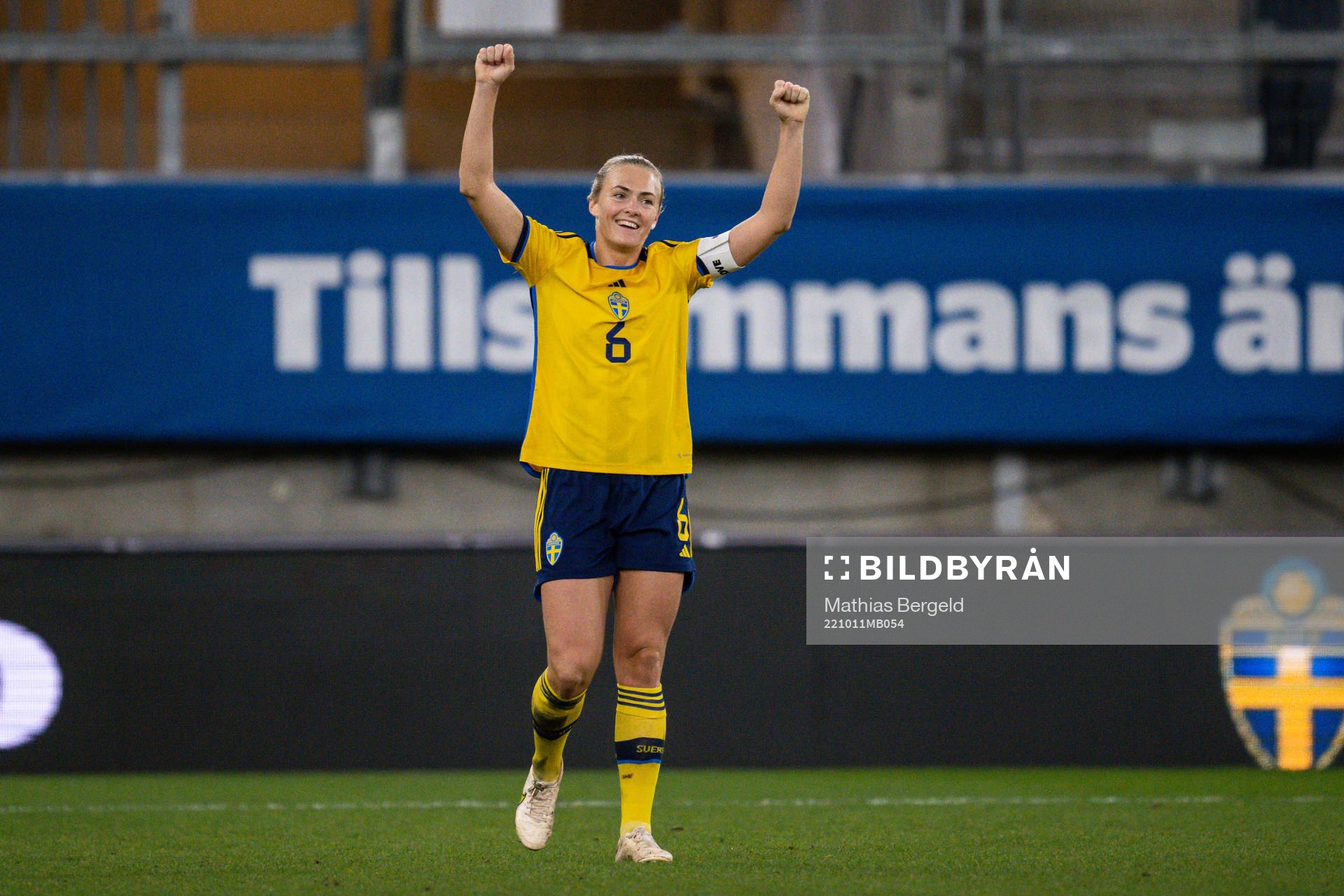 Magdalena Eriksson of Sweden celebrates
