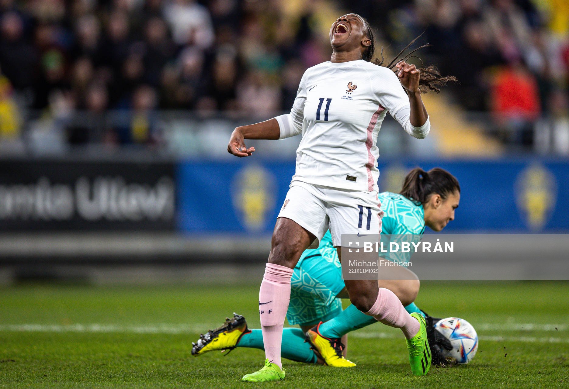 Kadidiatou Diani of France looks dejected