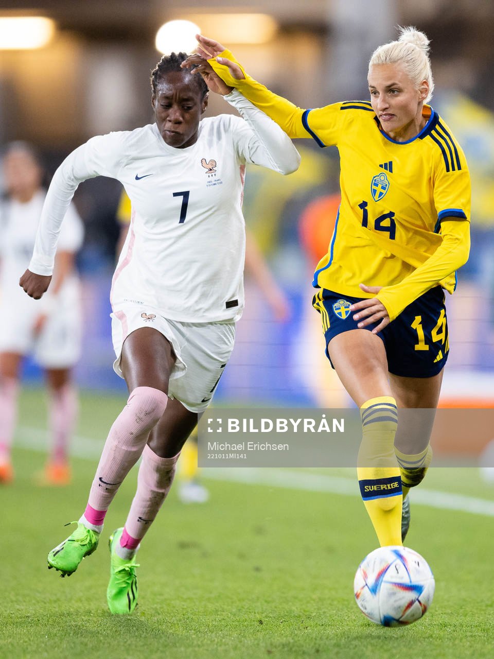 Ouleymata Sarr of France  and Nathalie Björn of Sweden