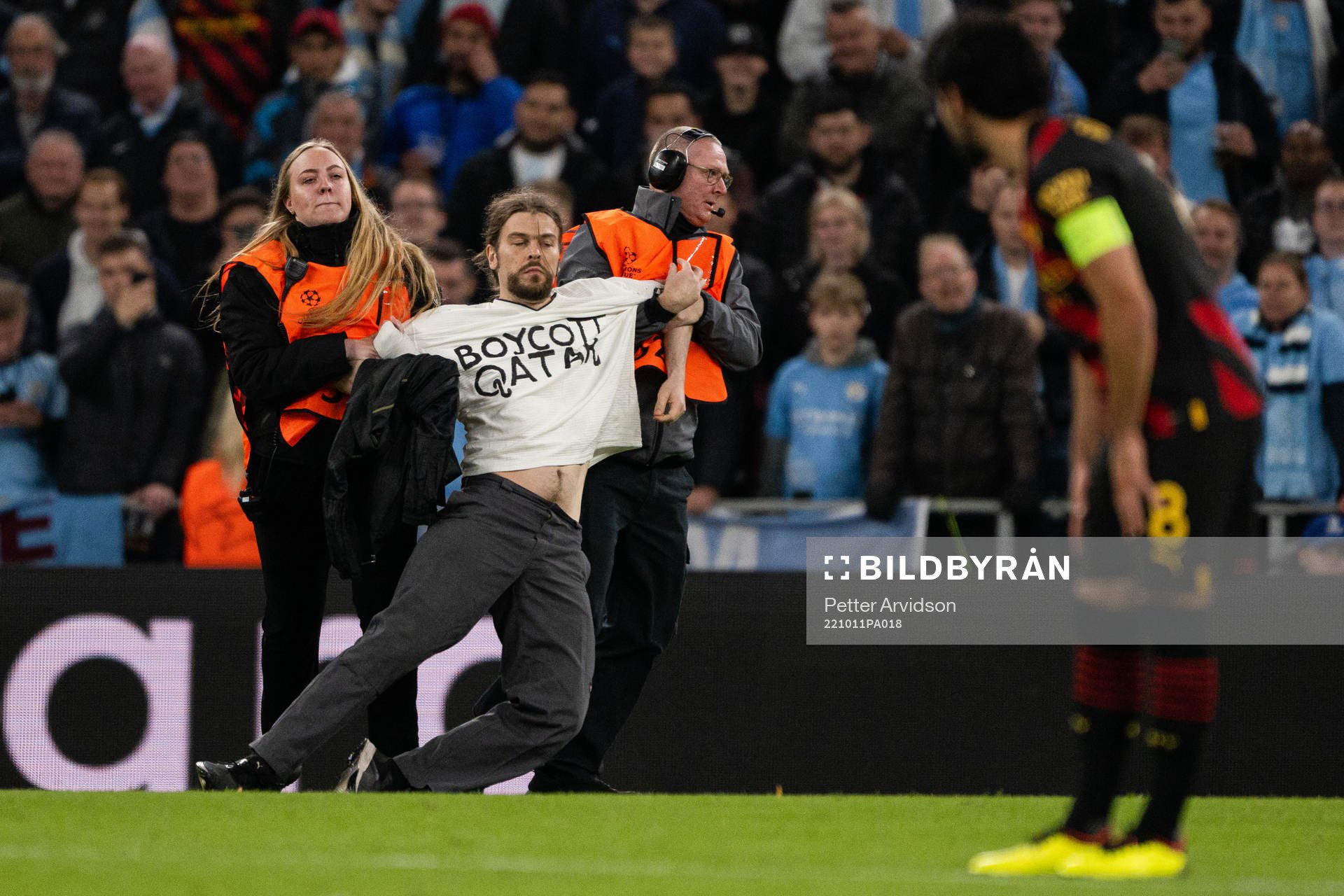 A pitch invader