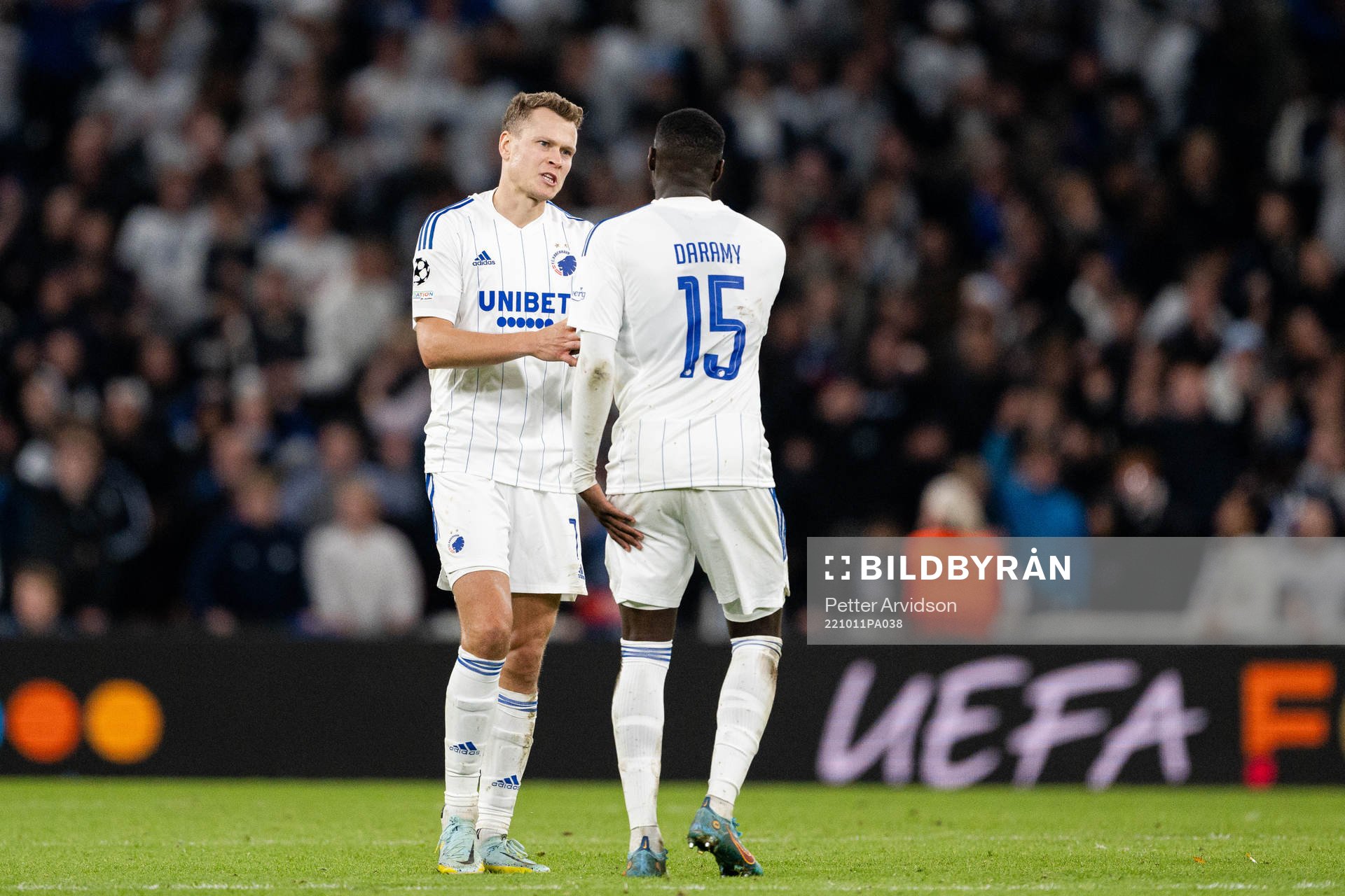 Viktor Claesson and Mohamed Daramy of Copenhagen