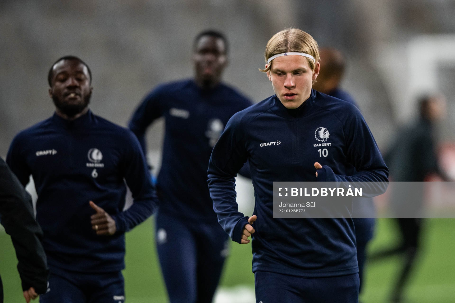 Jens Petter Hauge during a training session with Gent on October 12, 2022 in Stockholm. 