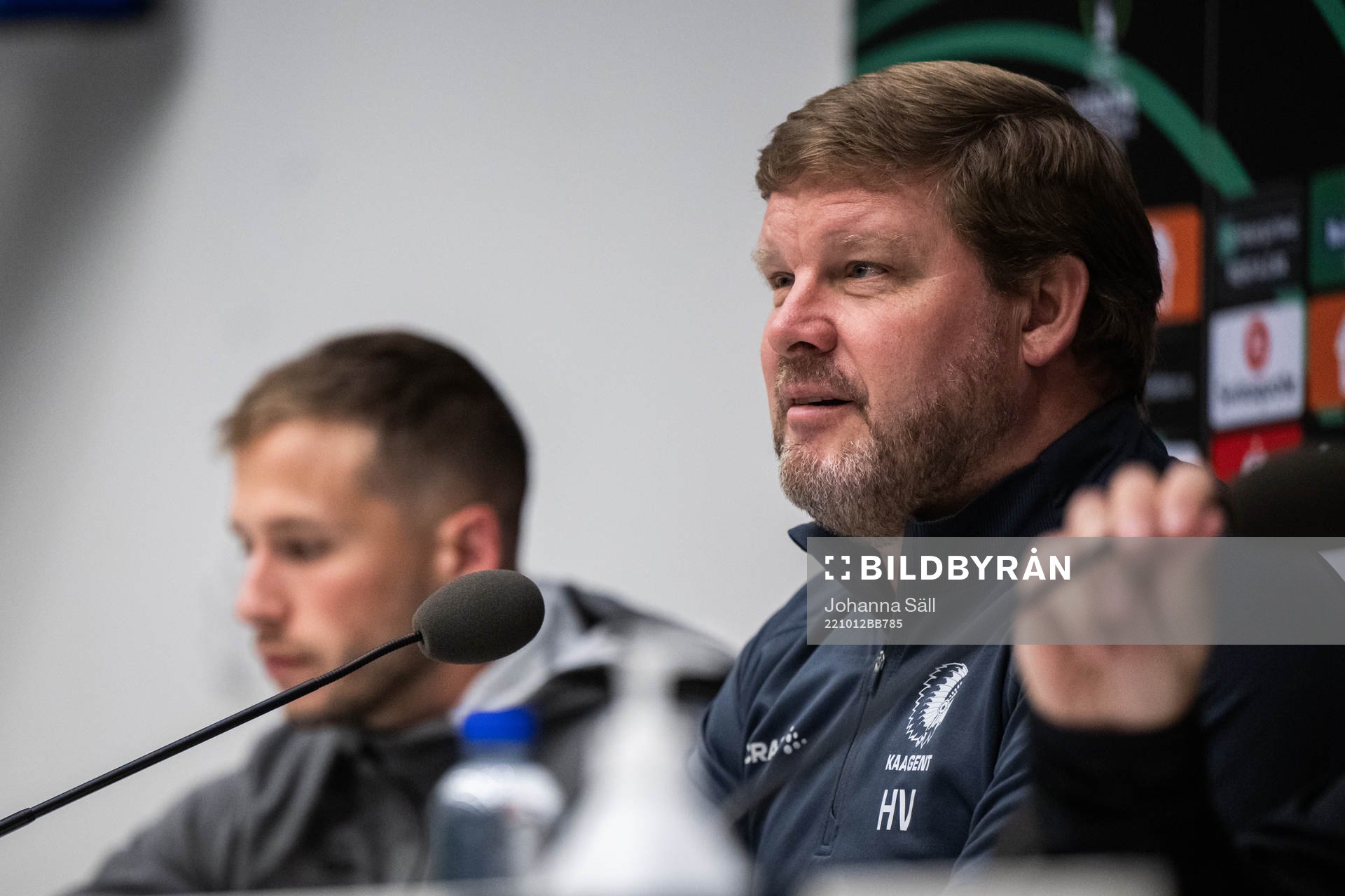 Andrew Hjulsager and Head coach Hein Vanhaezebrouck