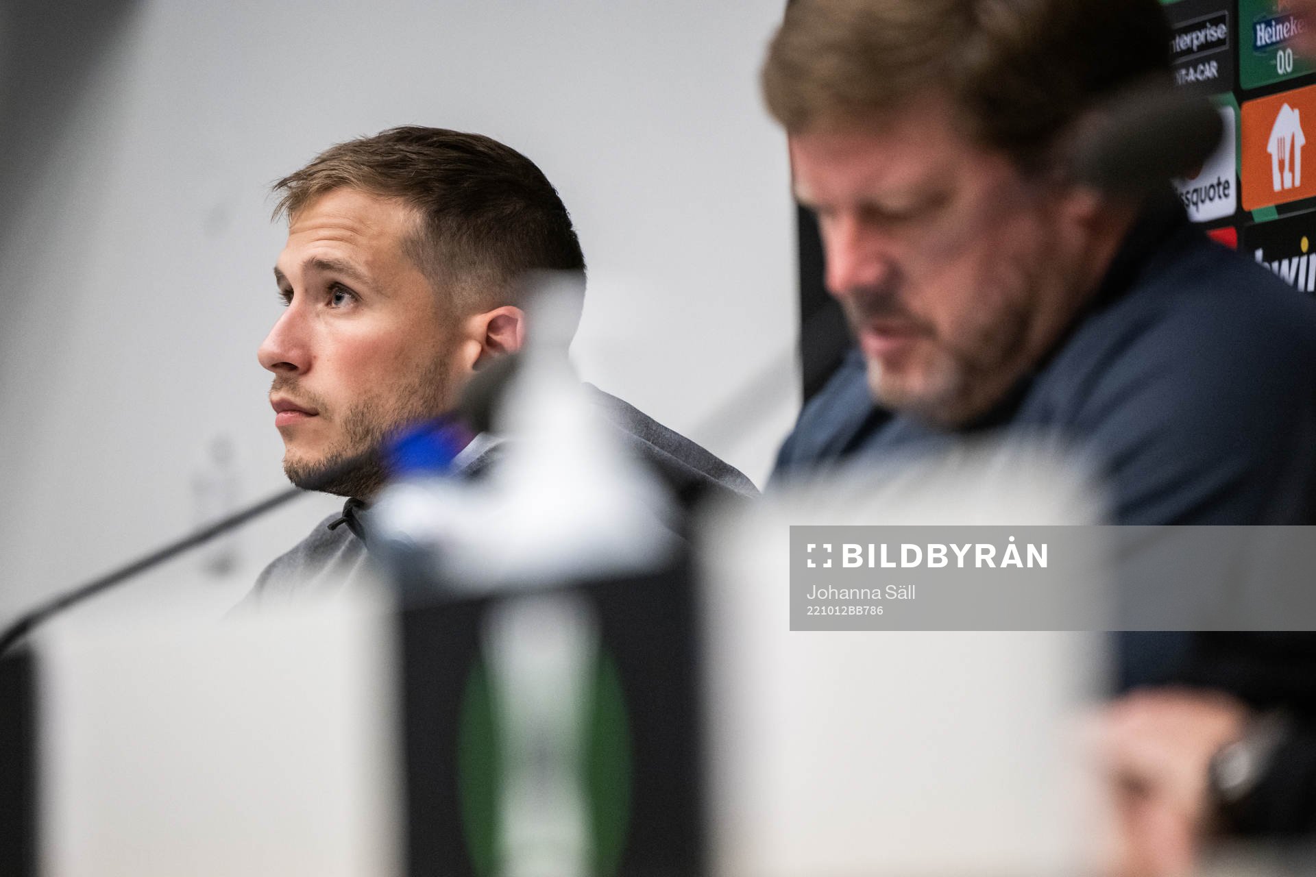 Andrew Hjulsager and Head coach Hein Vanhaezebrouck