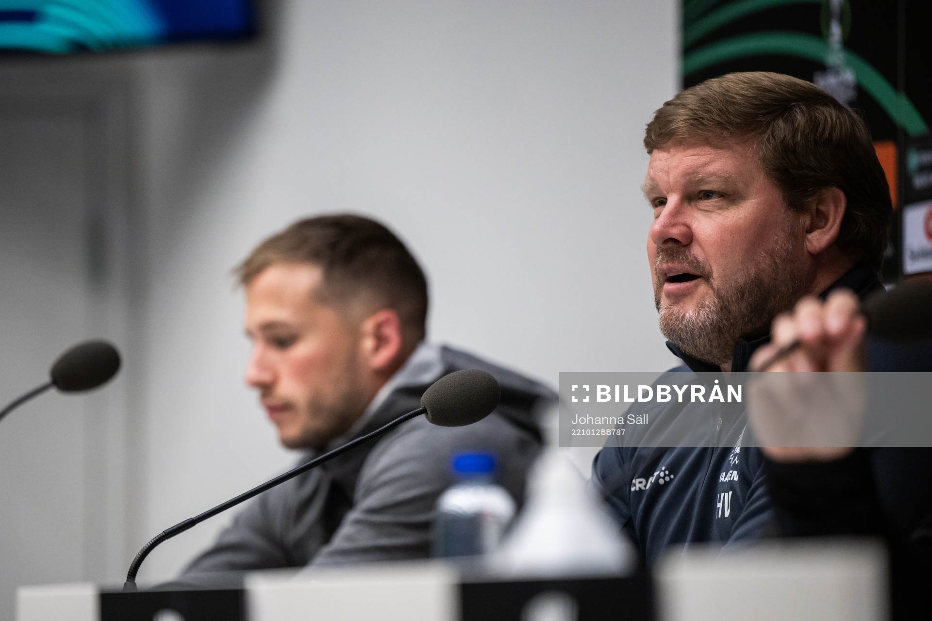 Andrew Hjulsager and Head coach Hein Vanhaezebrouck