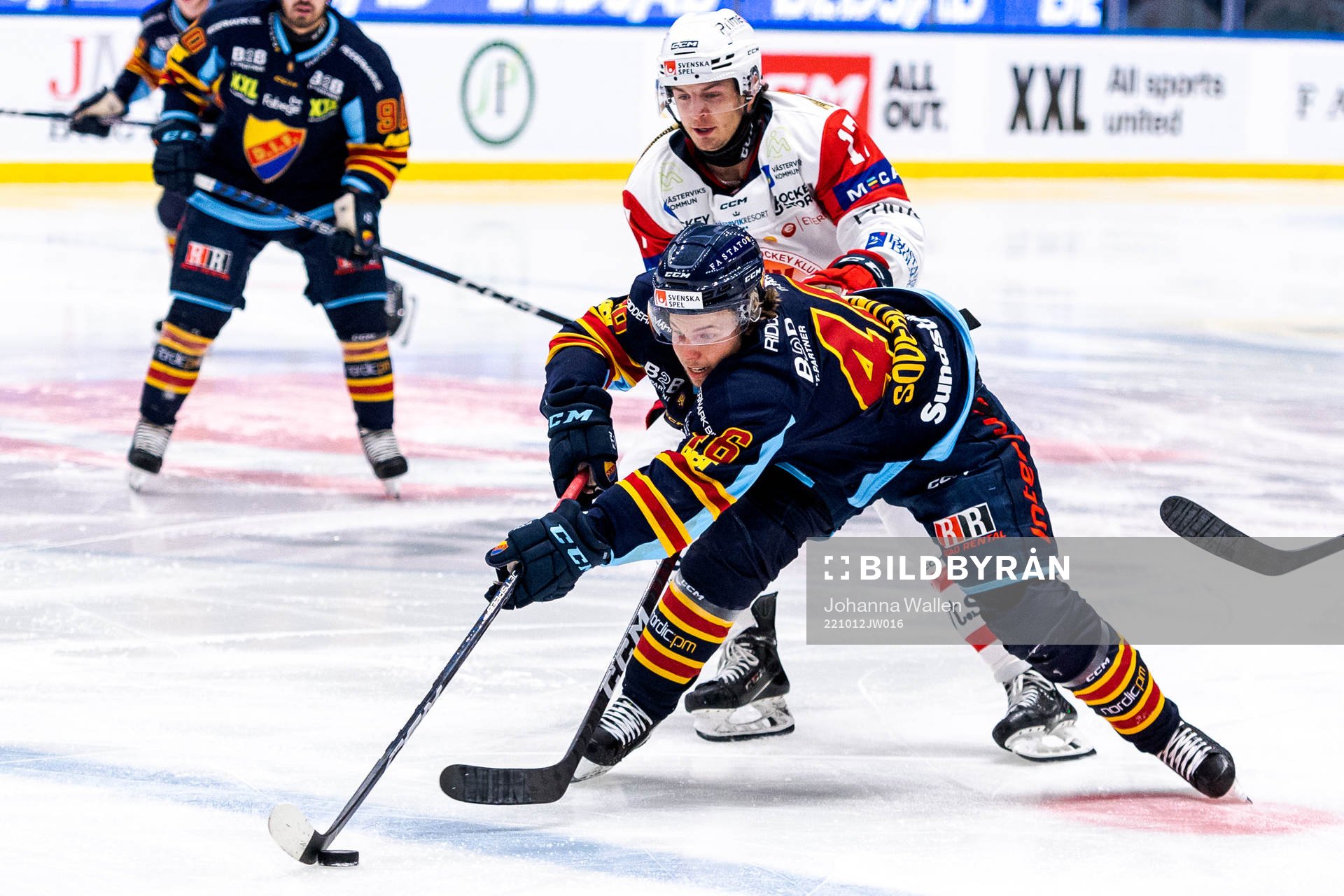 Djurgårdens Tim Söderlund och Västerviks Grayson