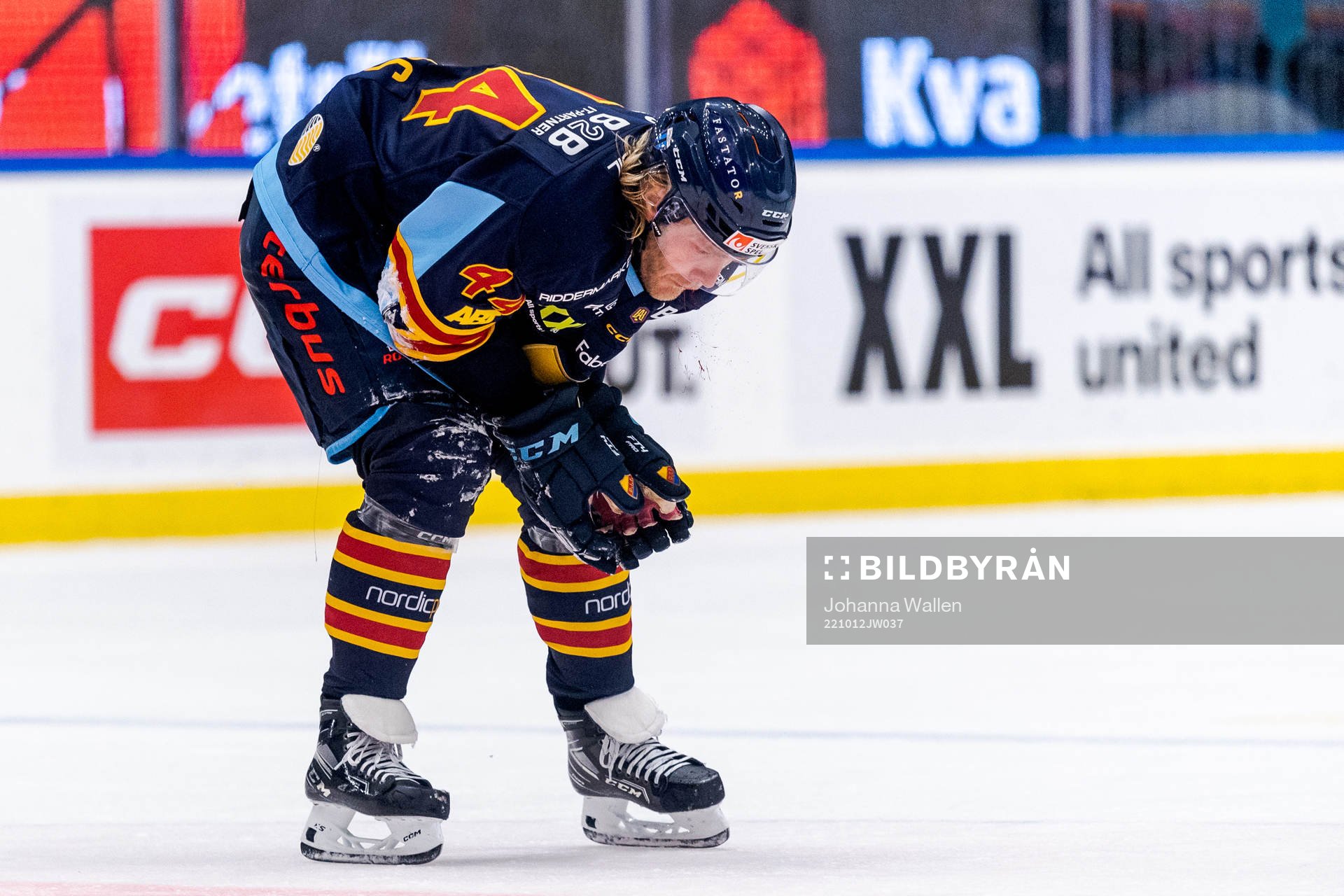 Djurgårdens Olle Liss har ont