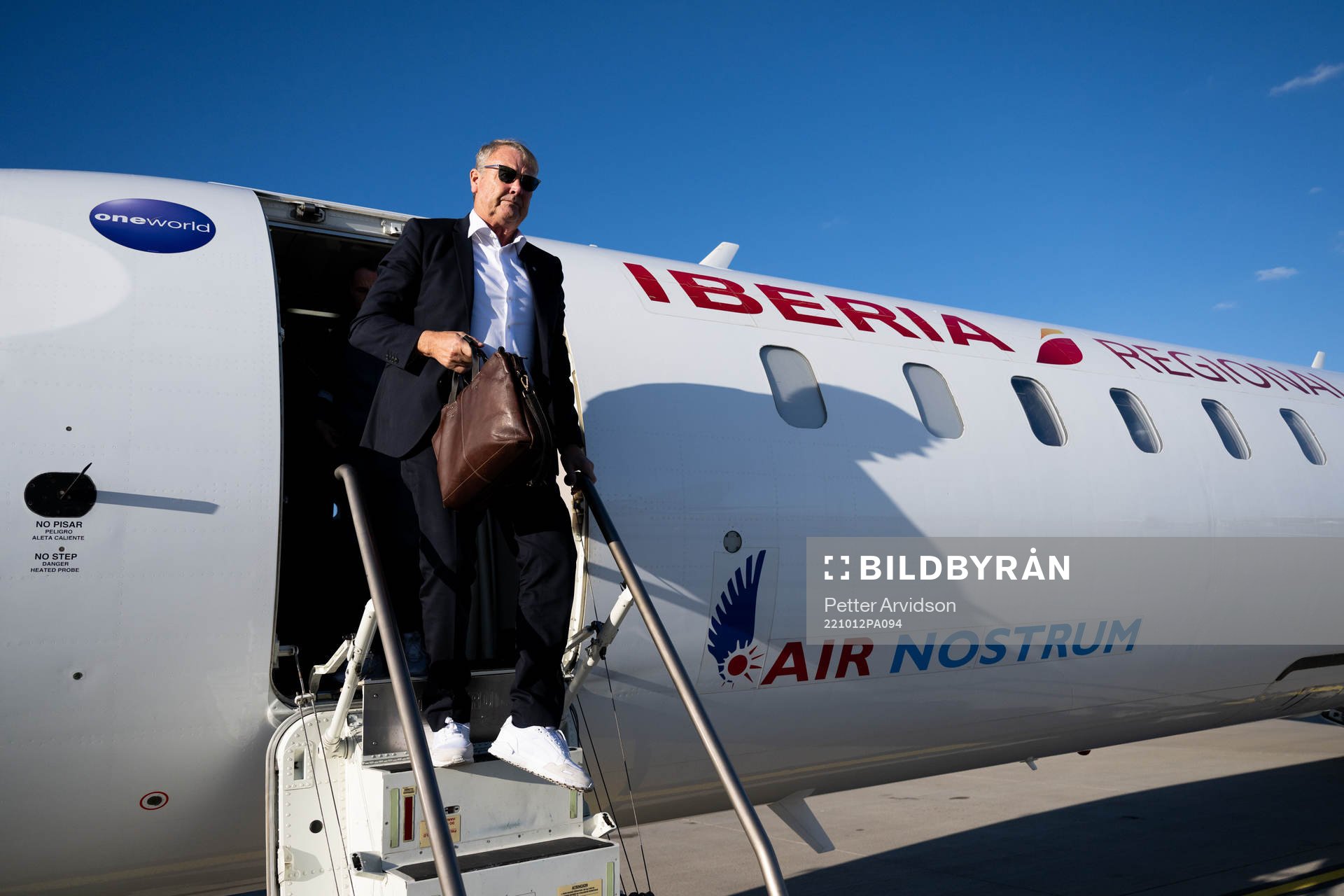Head coach Åge Hareide arrives in Berlin