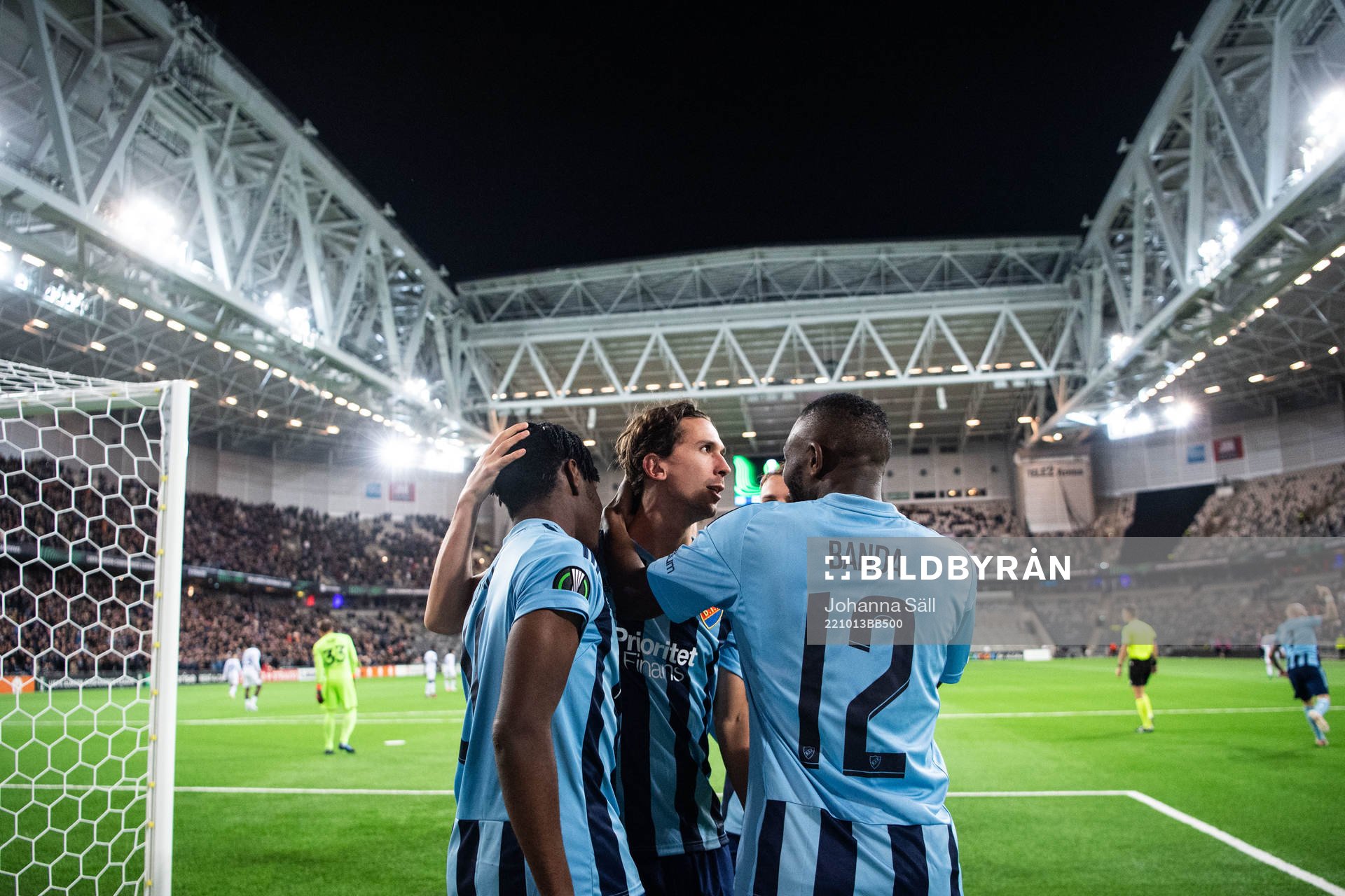 Joel Asoro, Gustav Wikheim and Emmanuel Justine Rabby Banda
