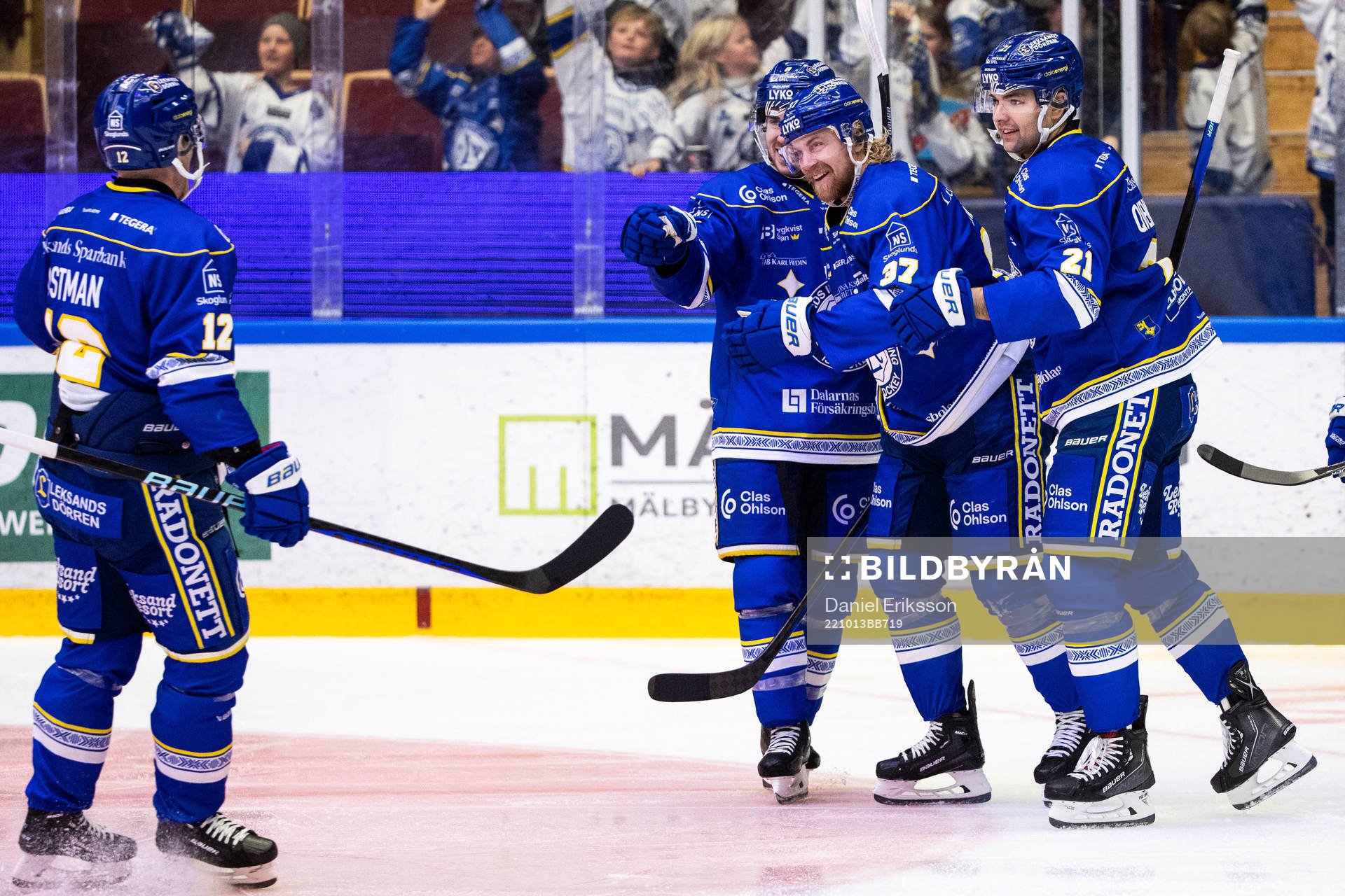 Leksands Anton Lindholm jublar