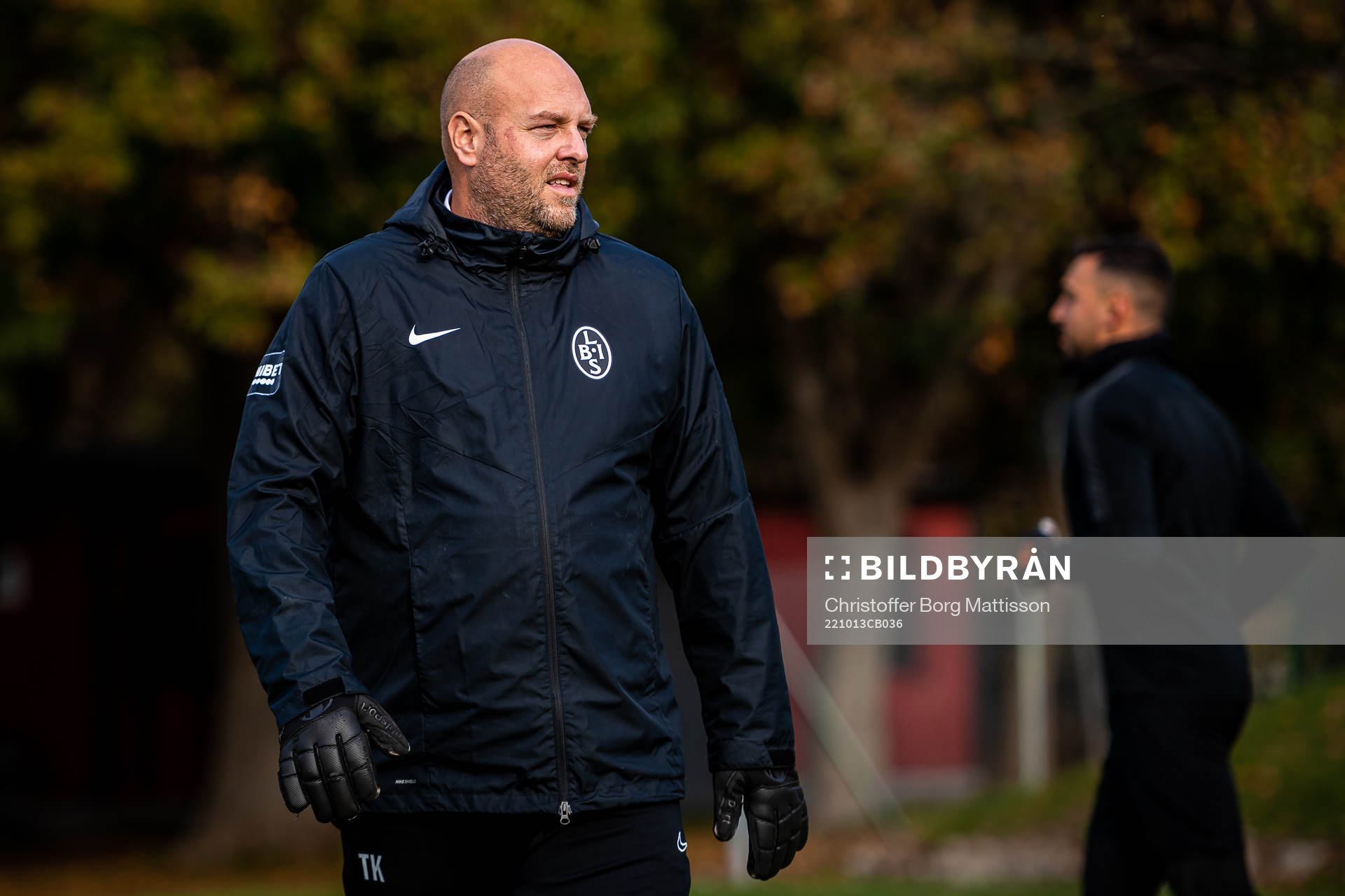 Målvaktstränare Thomas Kozma under en träning med Landskrona den 13 oktober 2022 i Landskrona. 