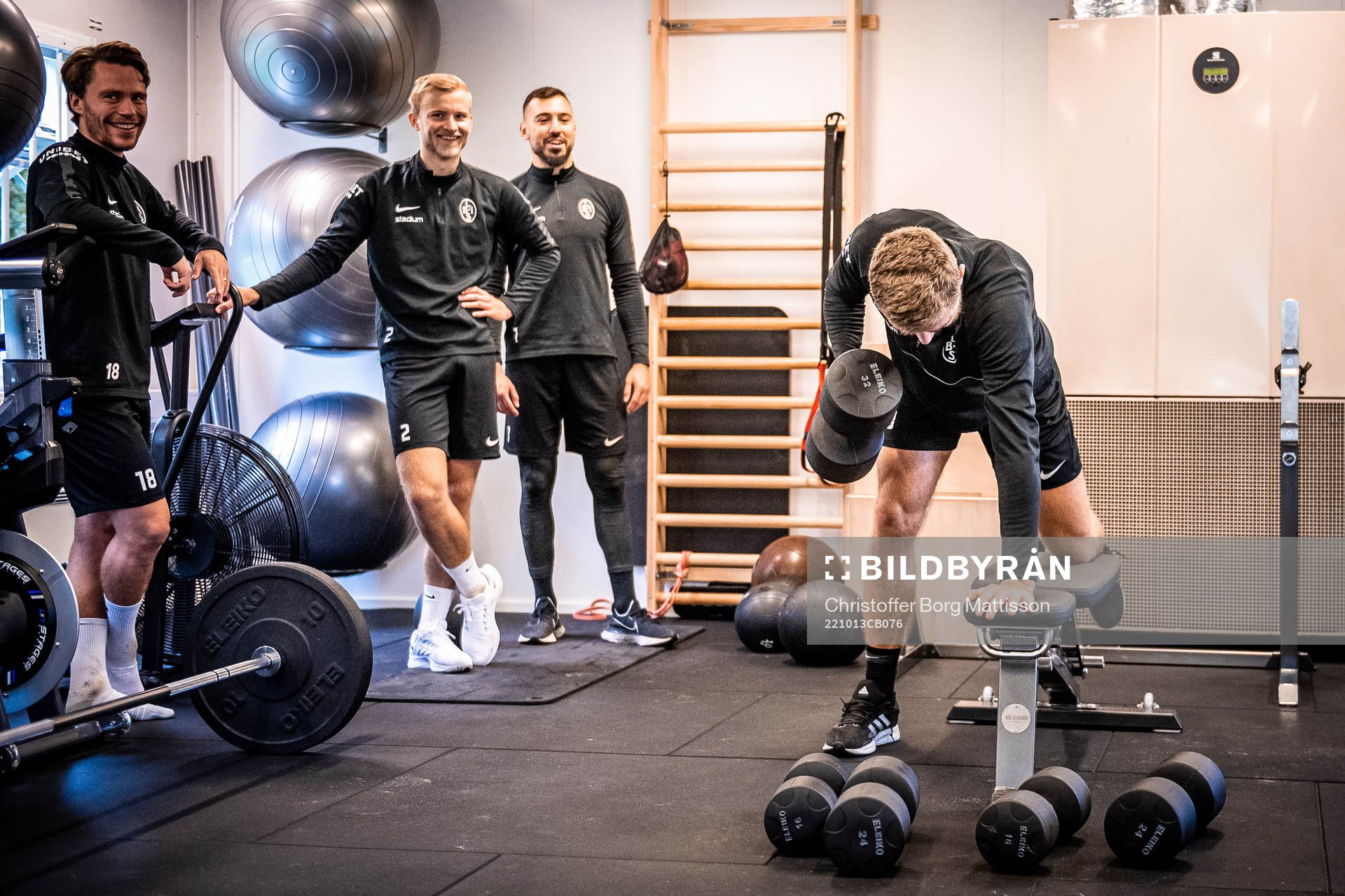 Filip Ottosson, Johan Rapp, målvakt Amr Kaddoura och Erik
