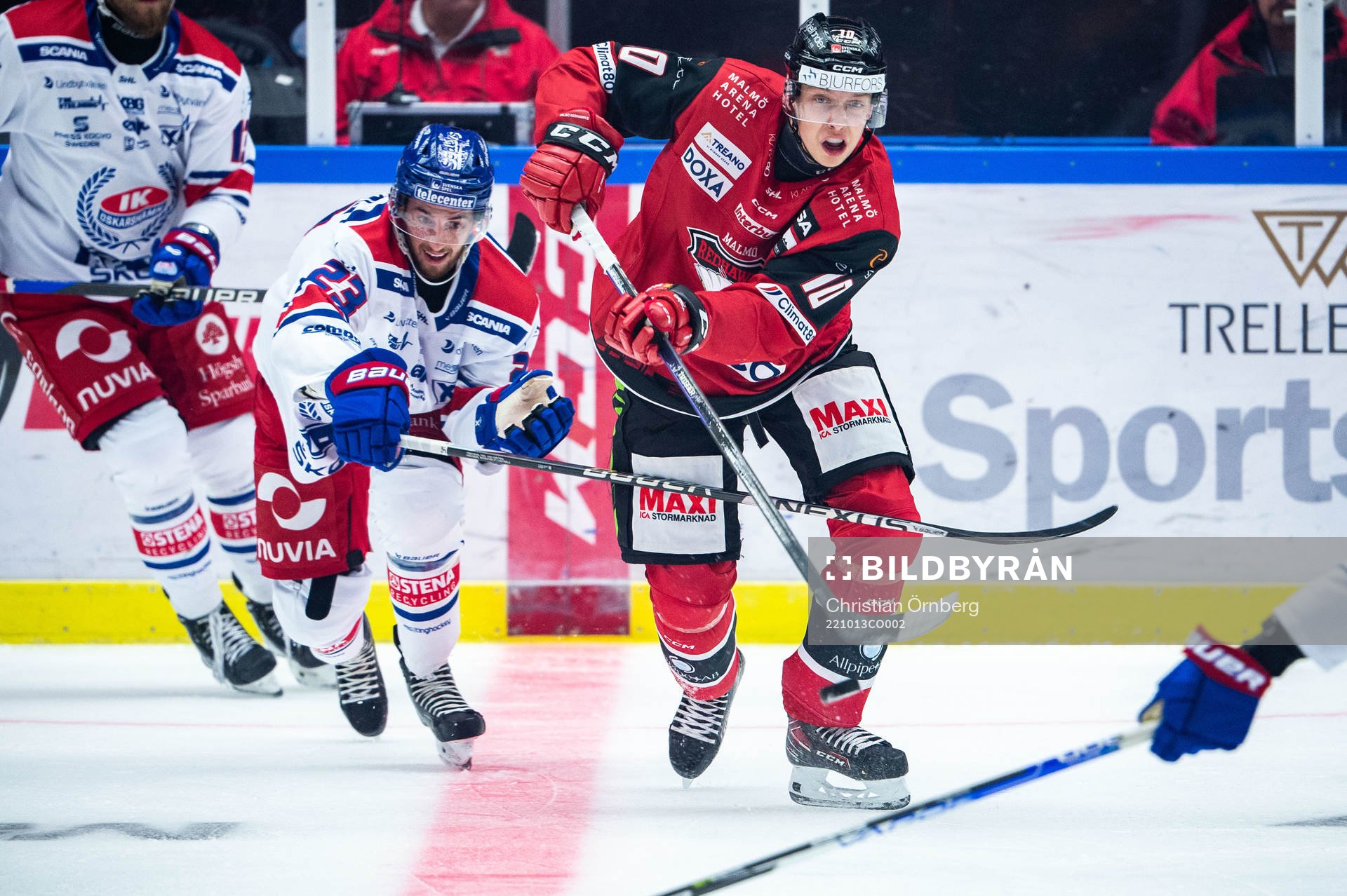 Malmö Redhawks William Von Barnekow och Oskarshamns Blaine