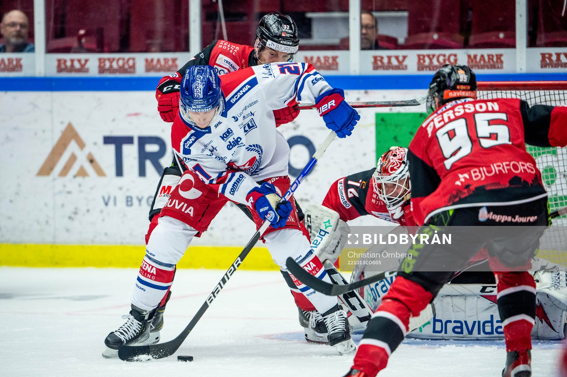 Oskarshamns Myles Powell mot Malmö Redhawks Pathrik