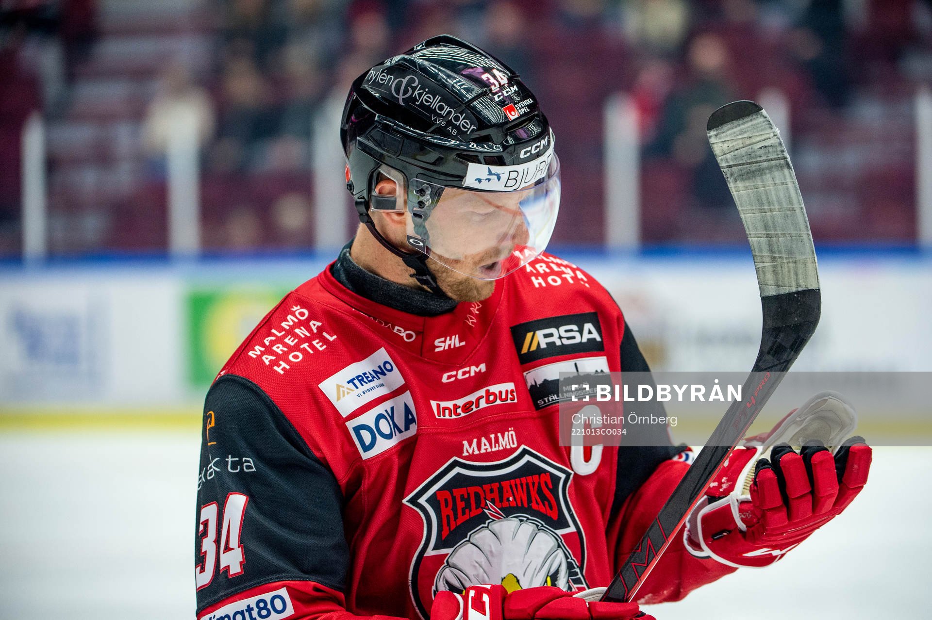 Malmö Redhawks Carl Söderberg deppar