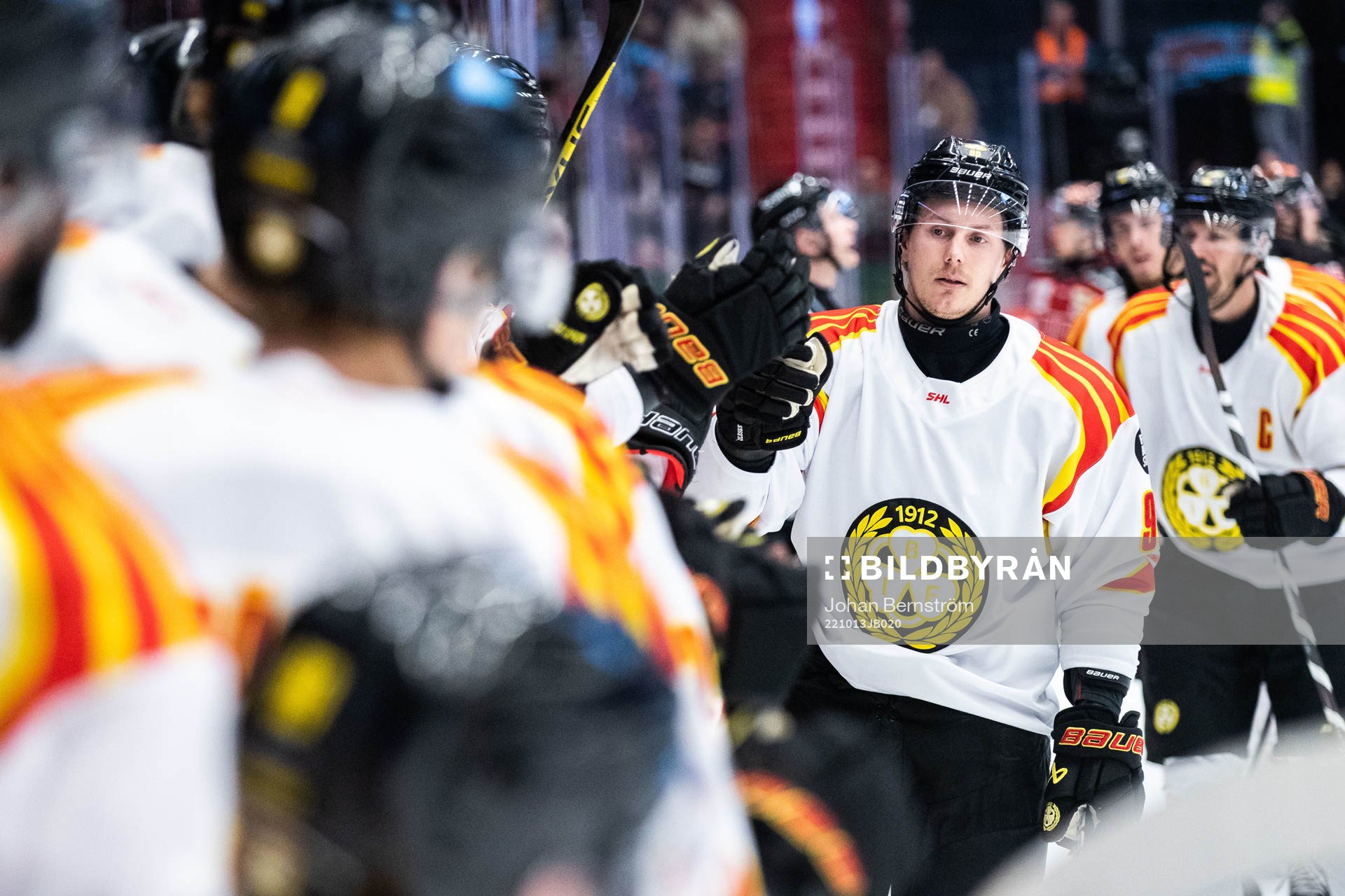 Brynäs Nick Olesen jublar