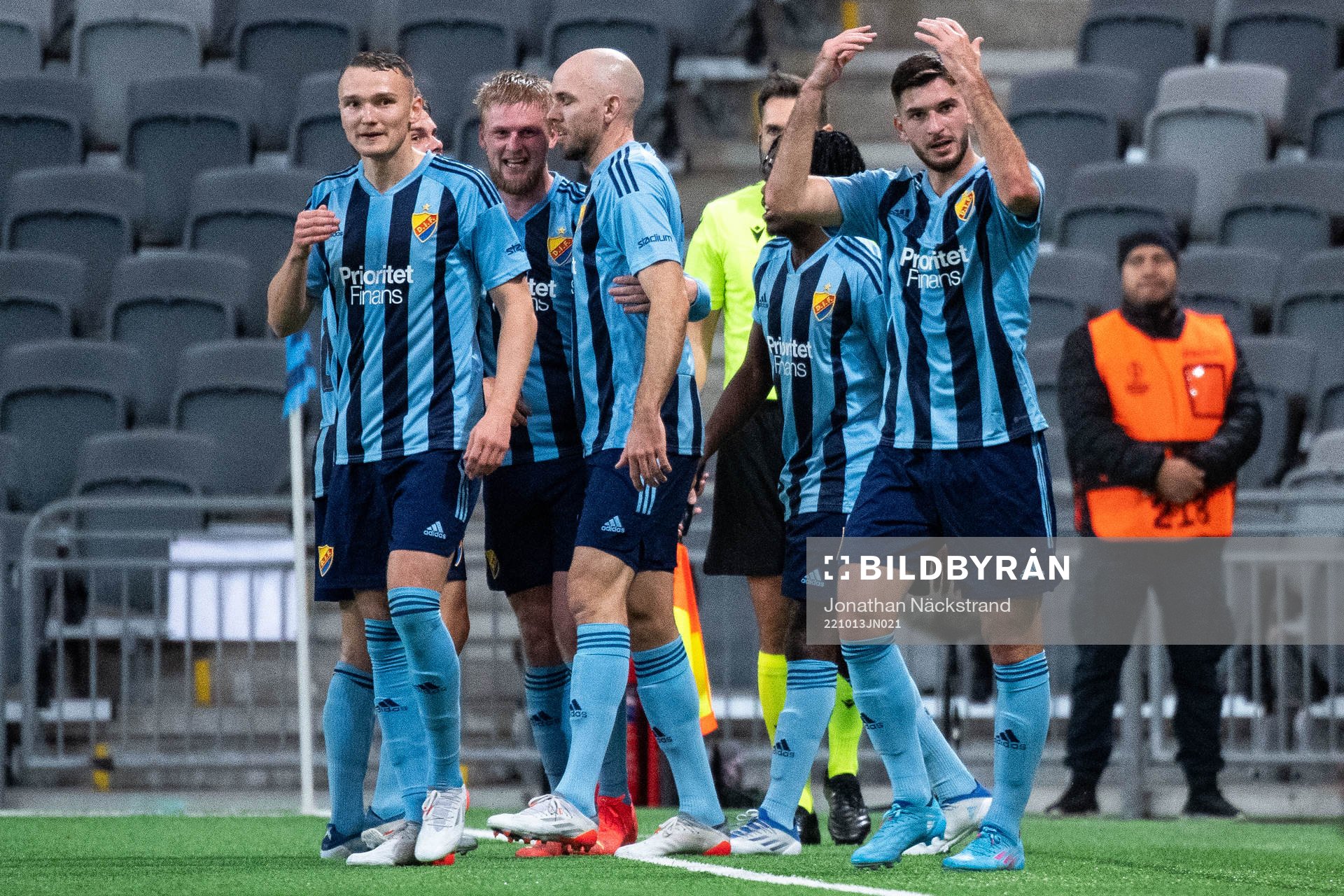 Players of Djurgården celebrate
