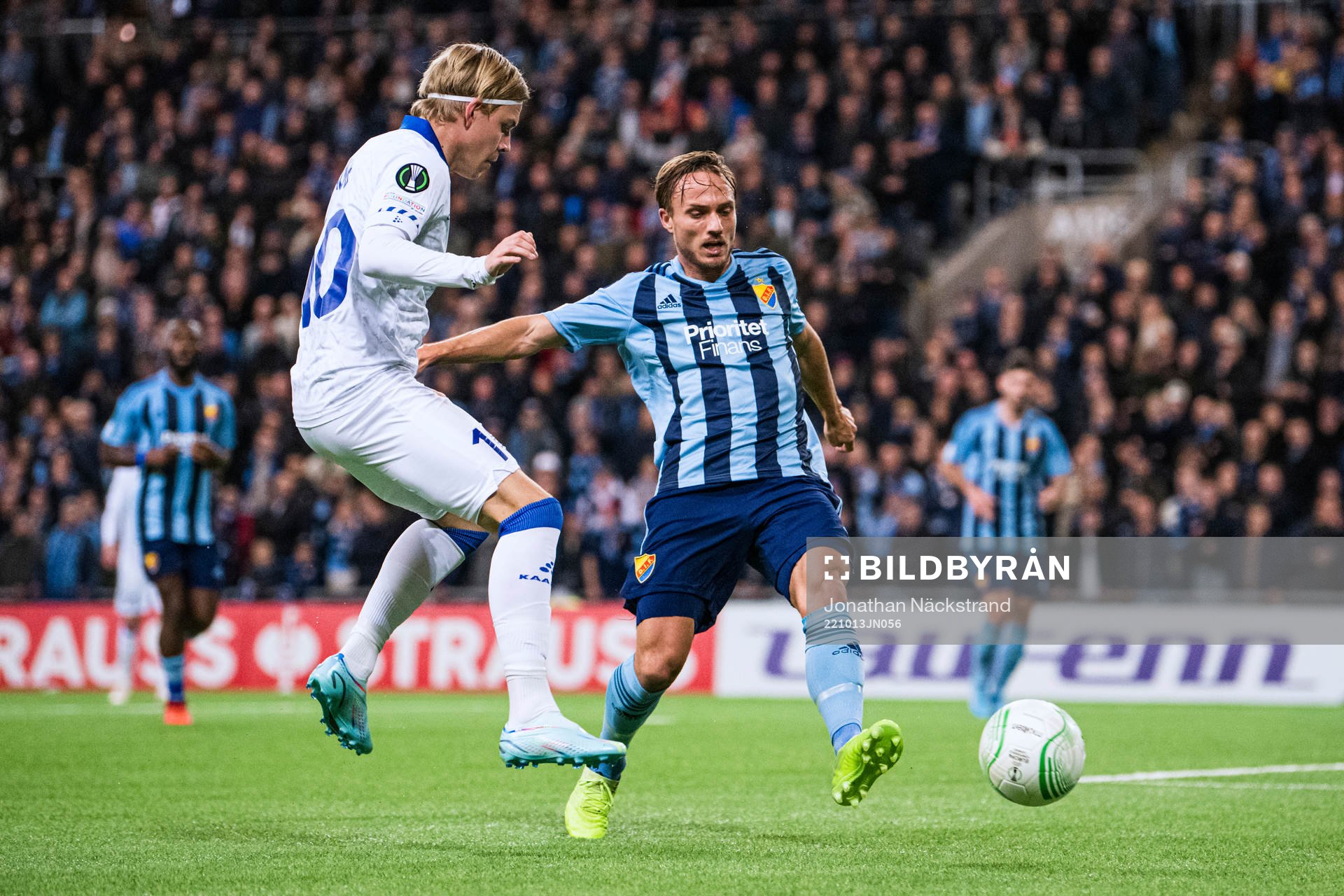 Jens Petter Hauge of Gent and Pierre Bengtsson of