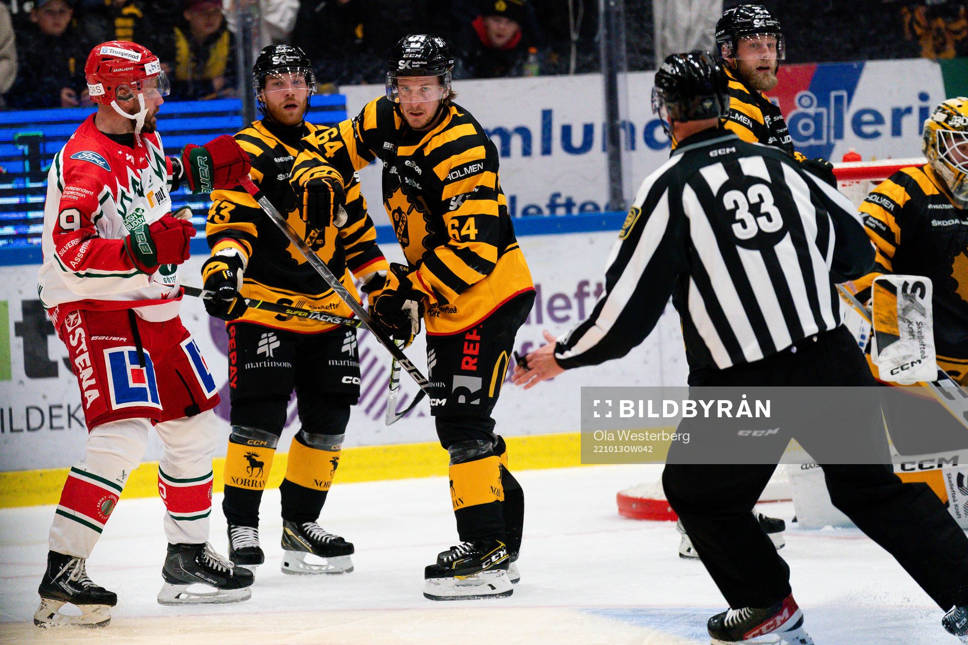 Frölundas Jan Mursak och Skellefteås Jonathan Pudas