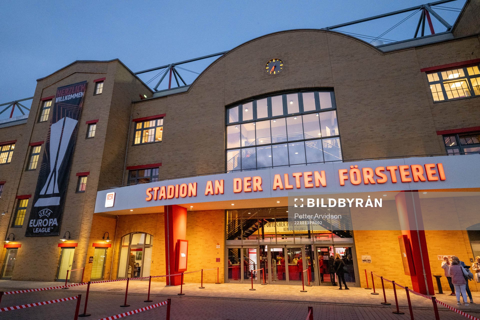 General view of Stadion An der Alten Försterei ahead of the UEFA Europa League match between Union Berlin and Malmö FF on October 13, 2022 in Berlin .